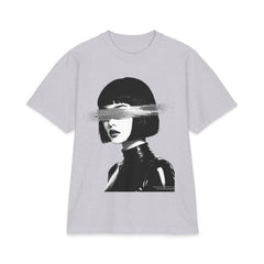 Noir Glitch Portrait Graphic Tee