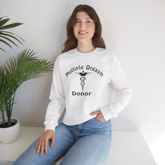 Multiple Orgasm Donor Crewneck Sweatshirt