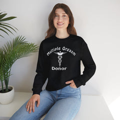 Multiple Orgasm Donor Crewneck Sweatshirt