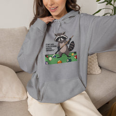 Bad Decisions Raccoon Pool Hoodie