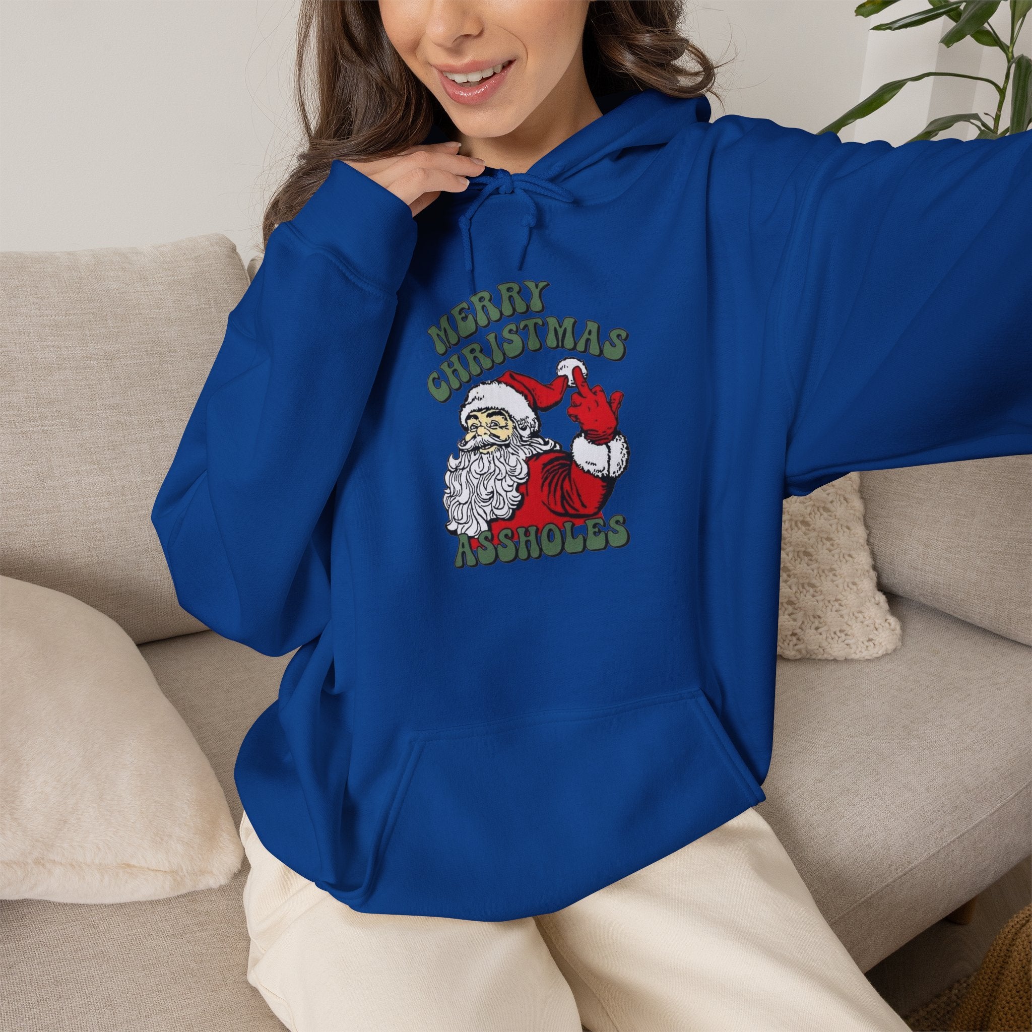 Merry Christmas Assholes Hoodie