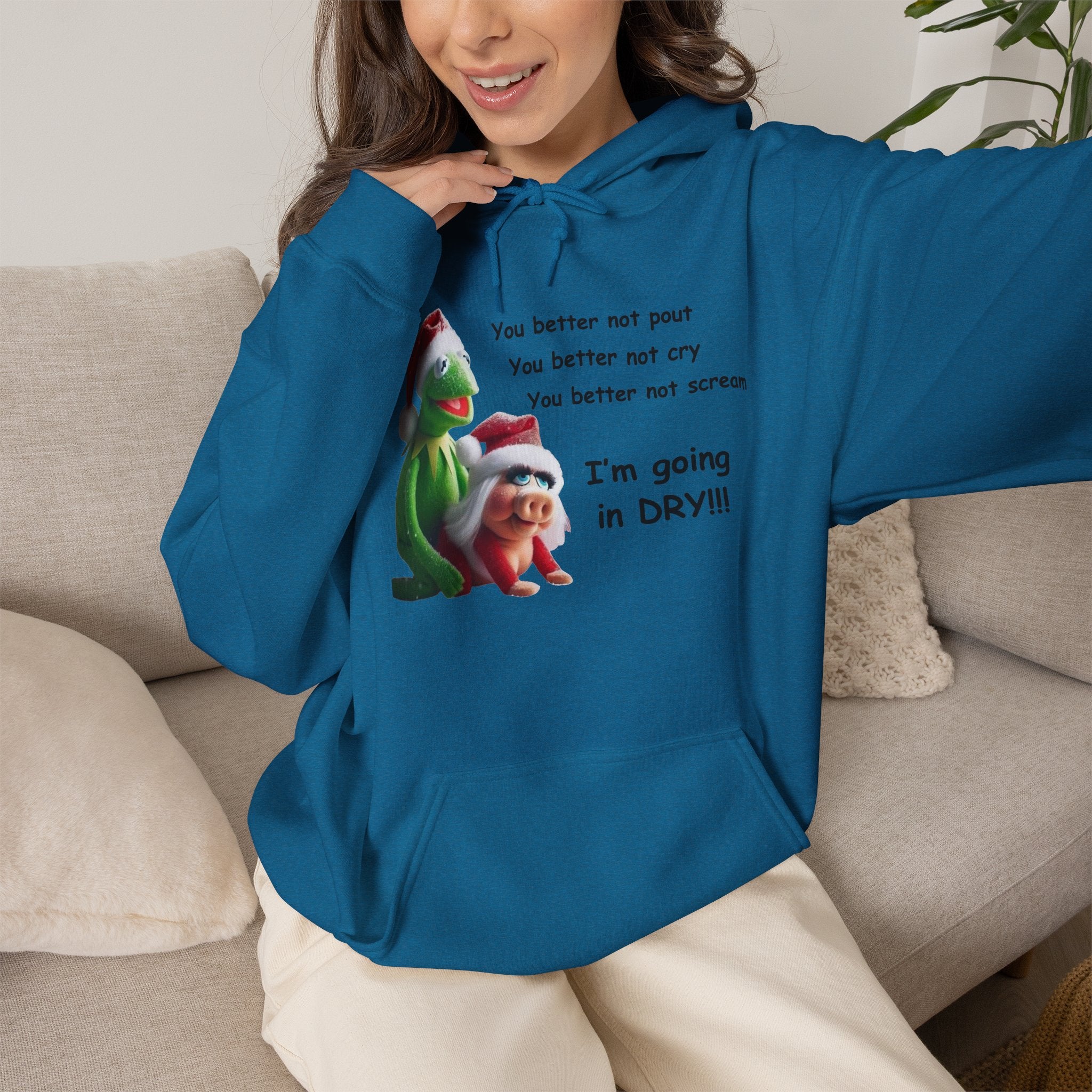 You Better Not Pout, You Better Not Cry Hoodie – I’m Going In Dry Christmas Hoodie