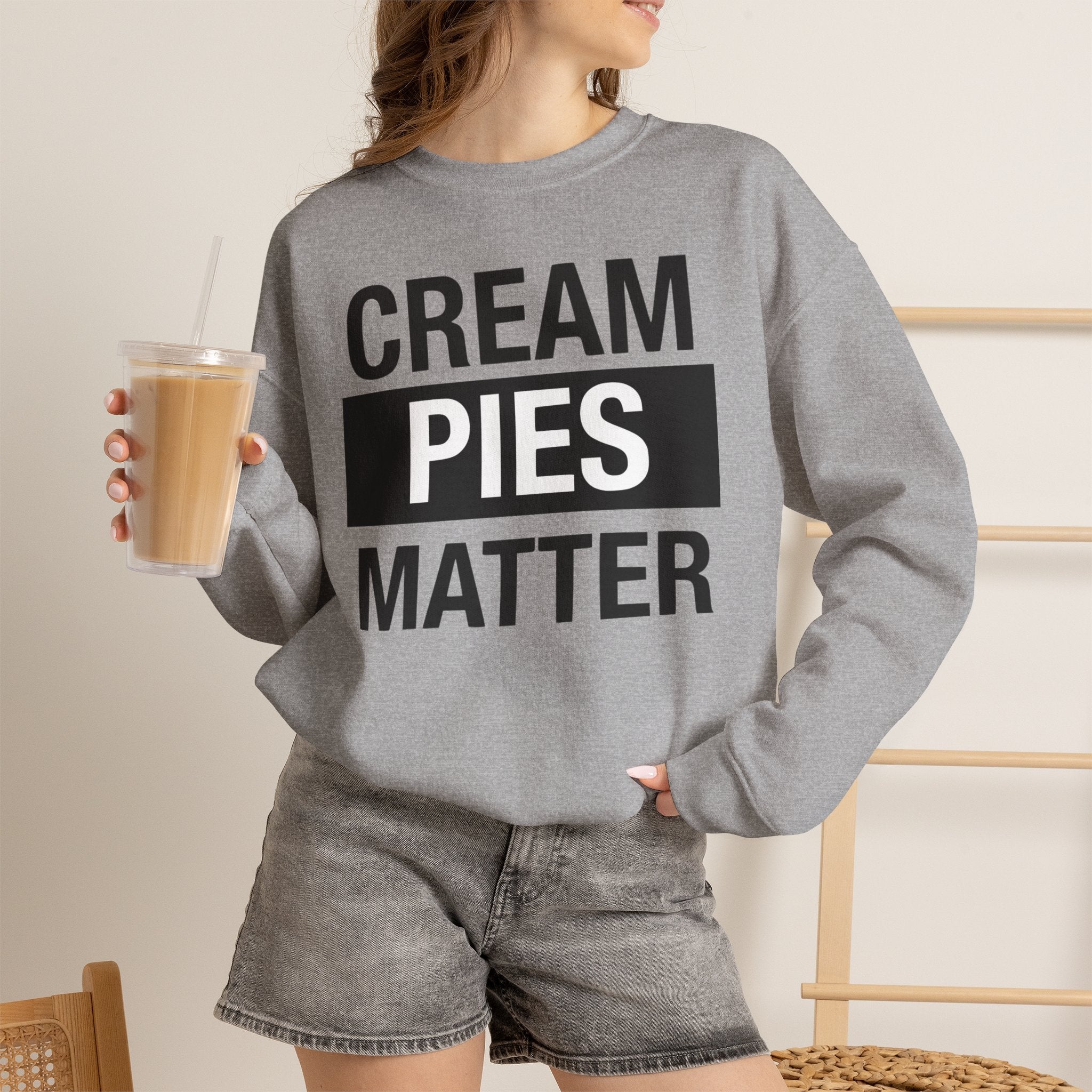 Cream Pies Matter Crewneck Sweatshirt