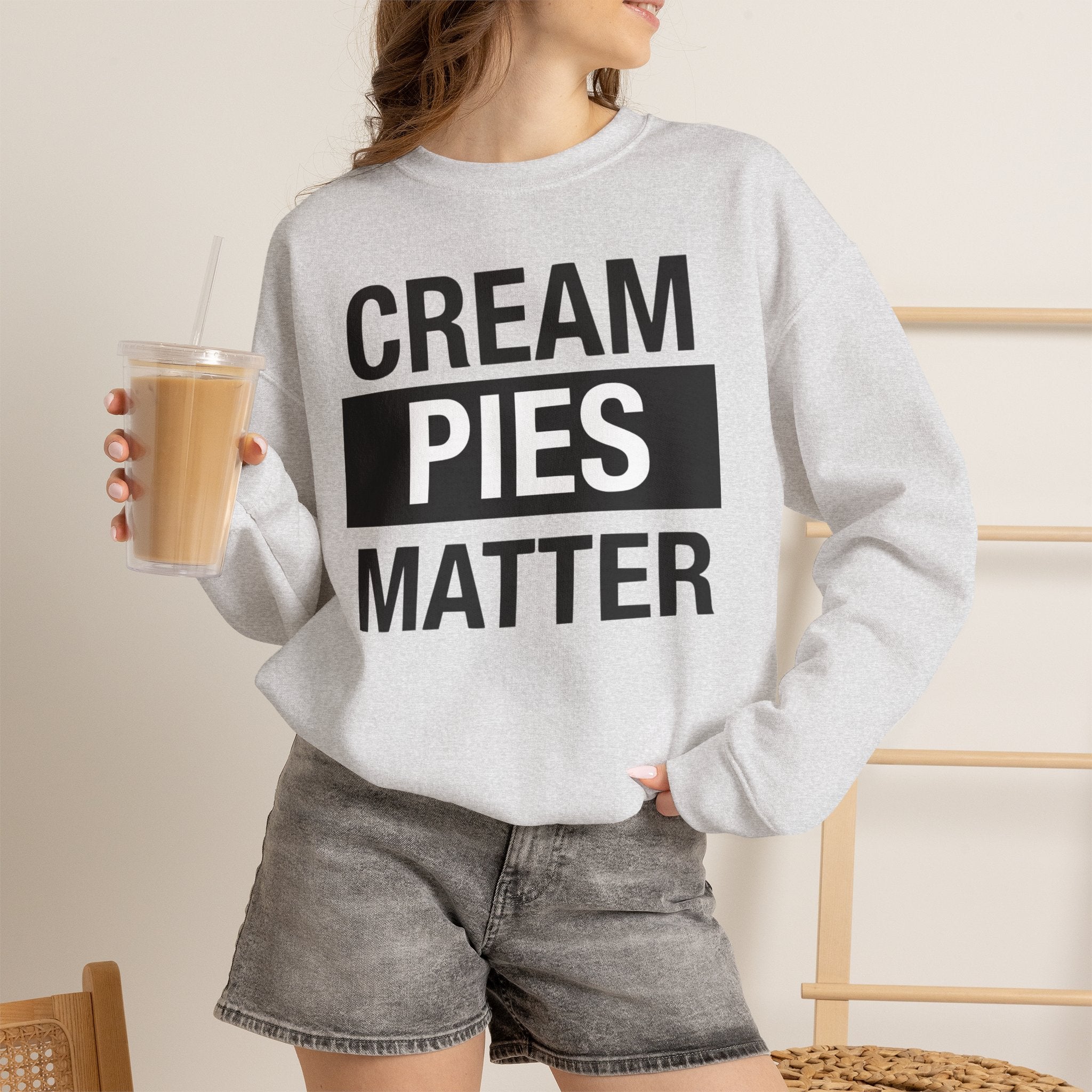Cream Pies Matter Crewneck Sweatshirt