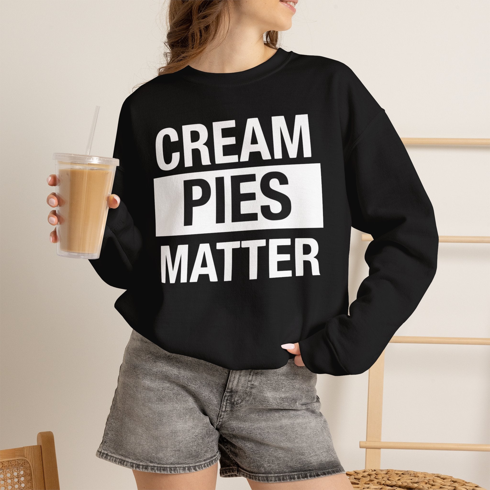 Cream Pies Matter Crewneck Sweatshirt