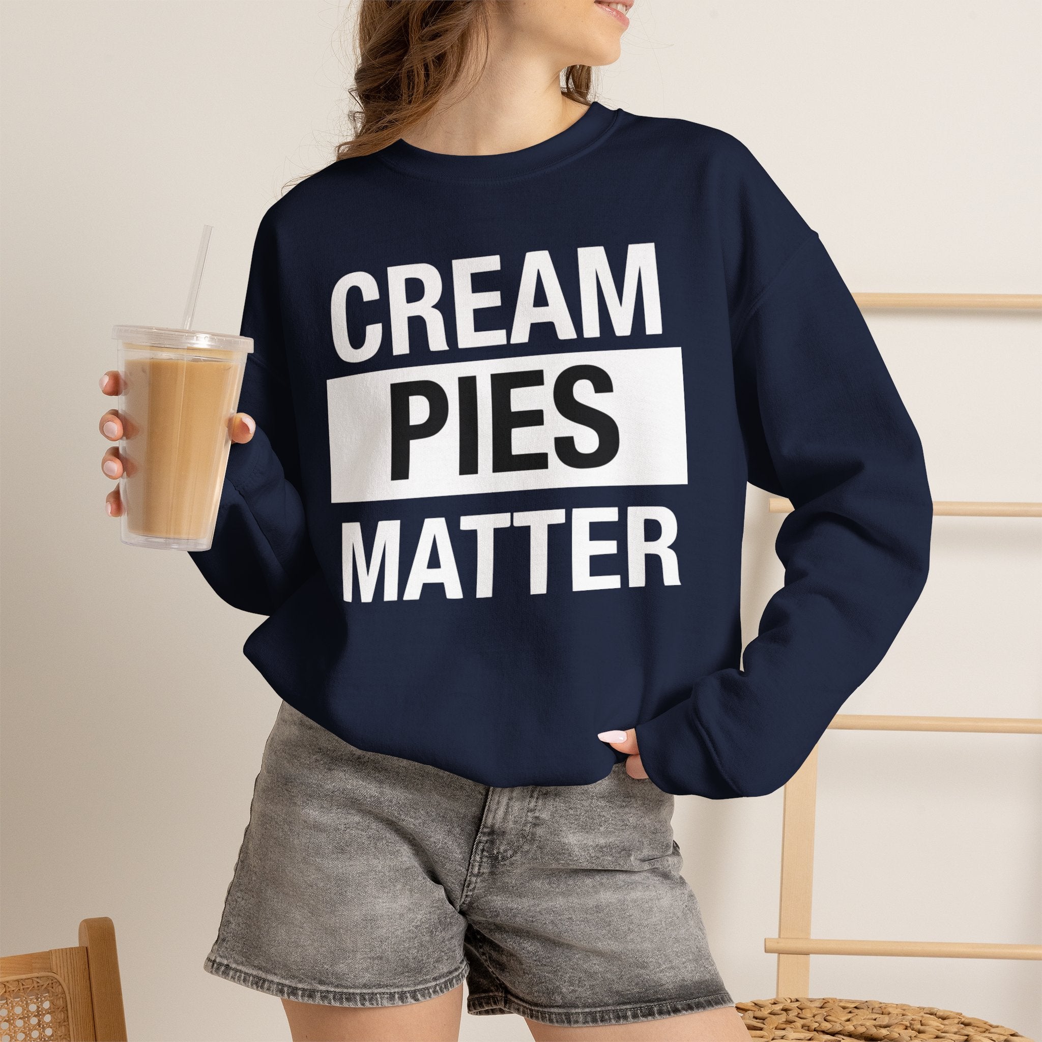 Cream Pies Matter Crewneck Sweatshirt