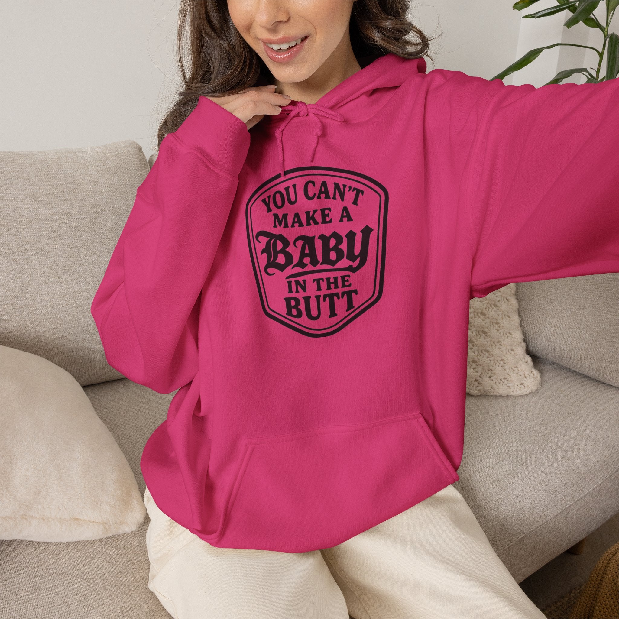 You Can’t Make a Baby in the Butt Hoodie