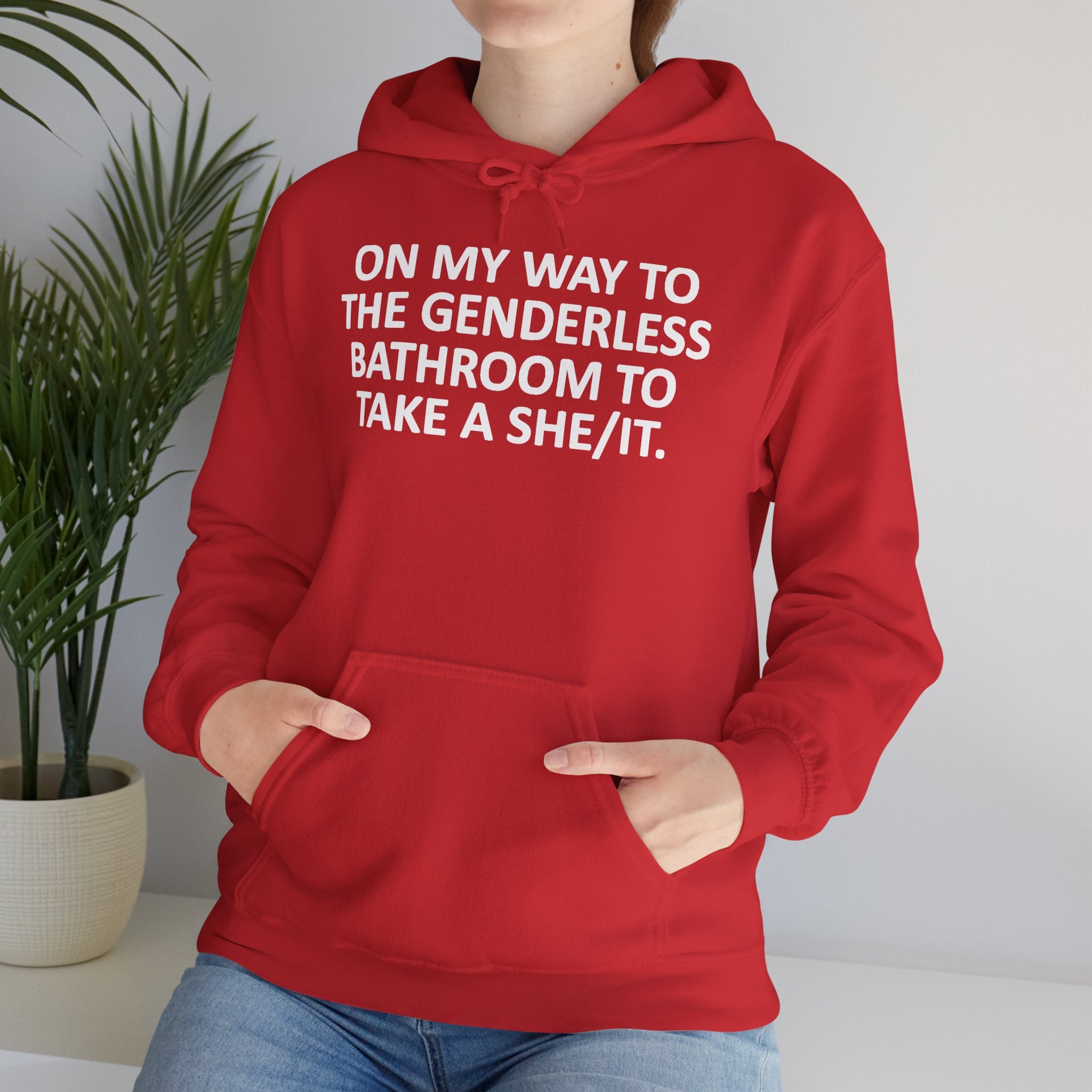 On My Way to the Genderless Bathroom Hoodie