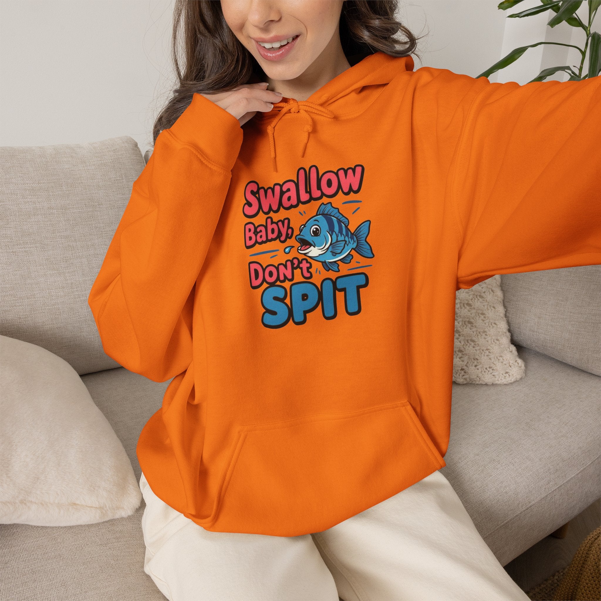 Swallow Baby Don't Spit Fishing Hoodie