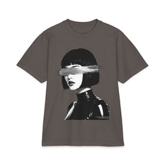 Noir Glitch Portrait Graphic Tee