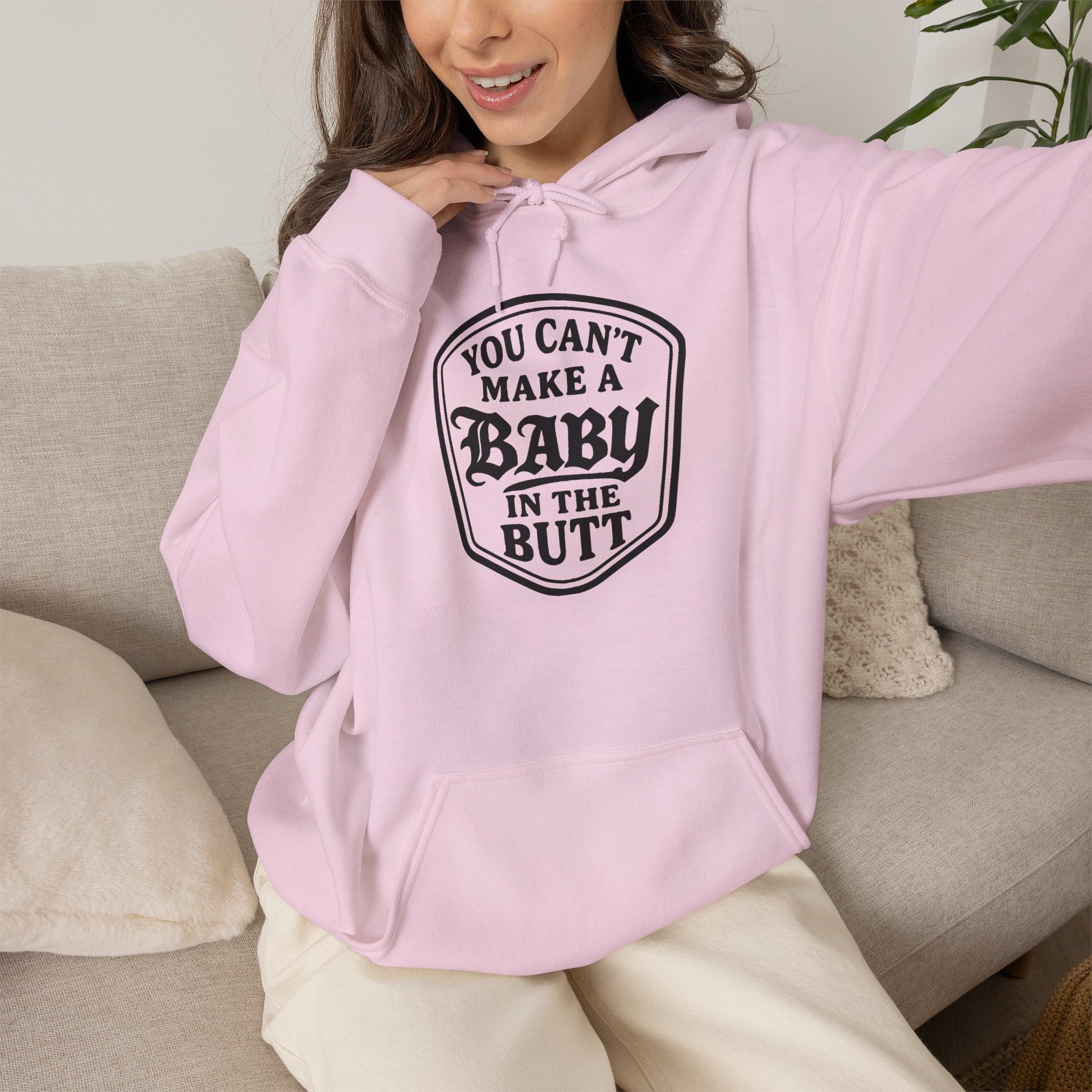 You Can’t Make a Baby in the Butt Hoodie