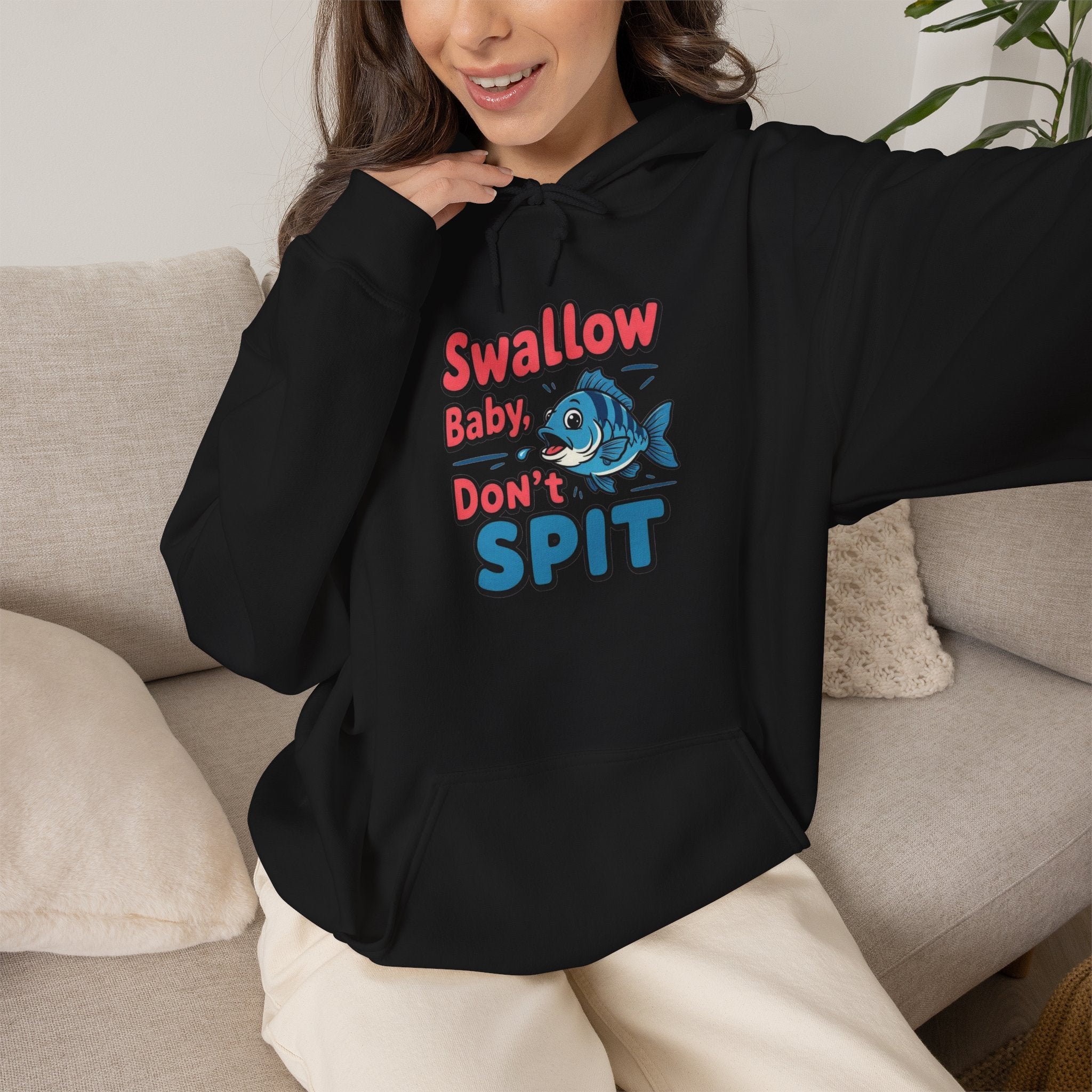 Swallow Baby Don't Spit Fishing Hoodie