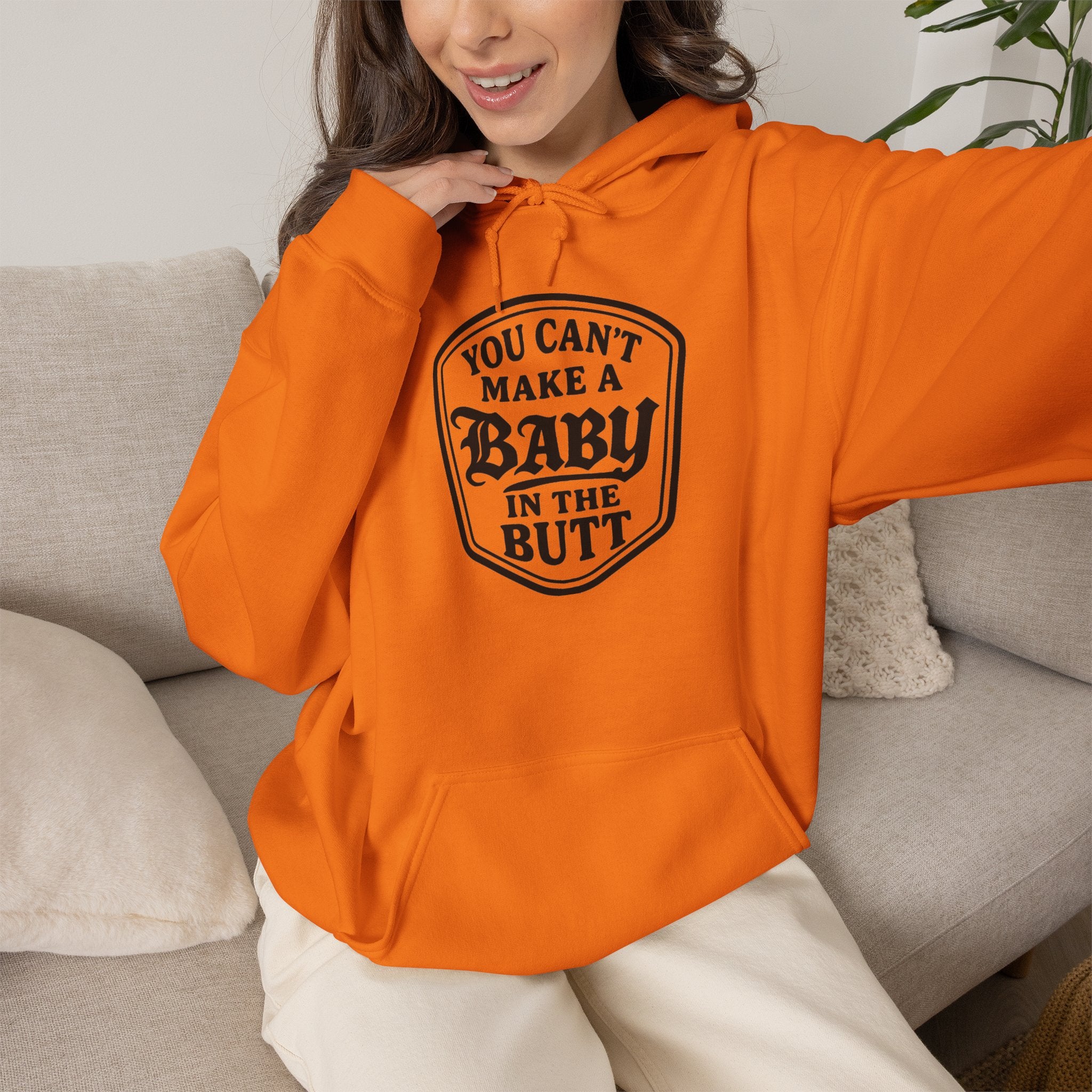 You Can’t Make a Baby in the Butt Hoodie