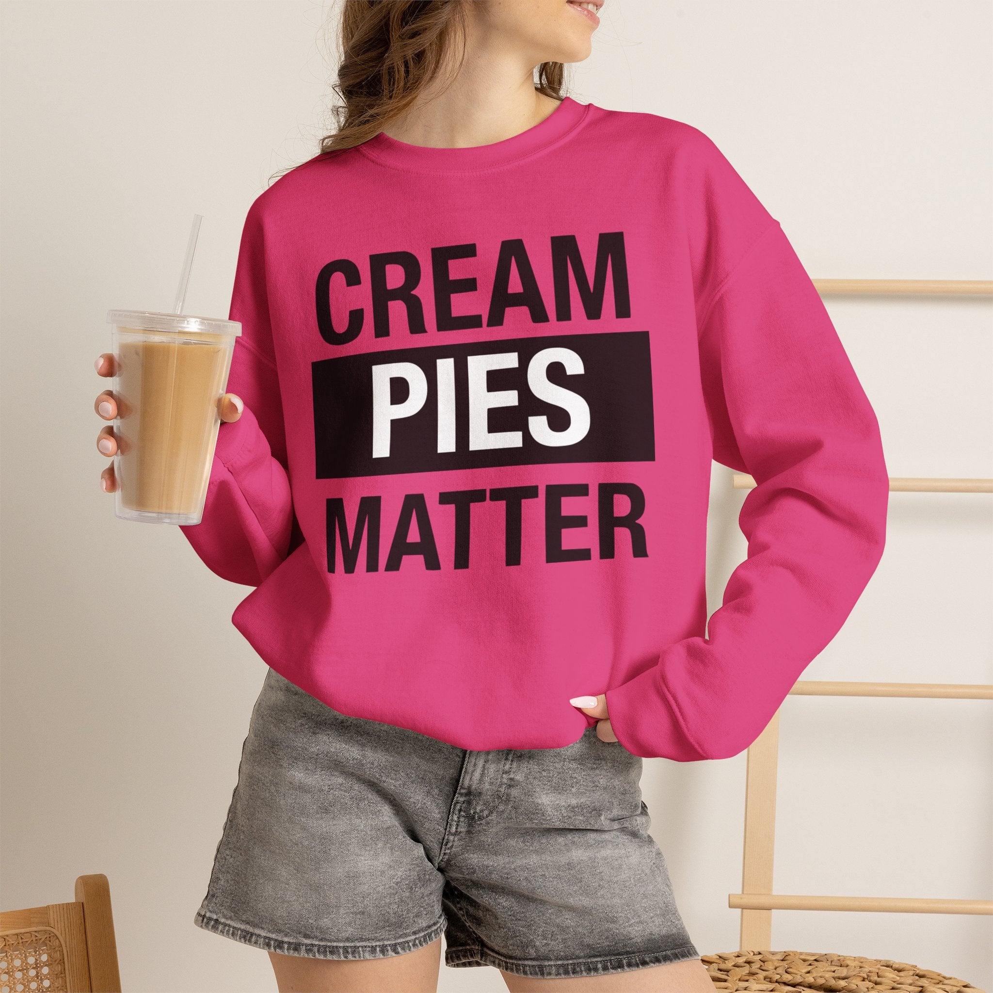 Cream Pies Matter Crewneck Sweatshirt