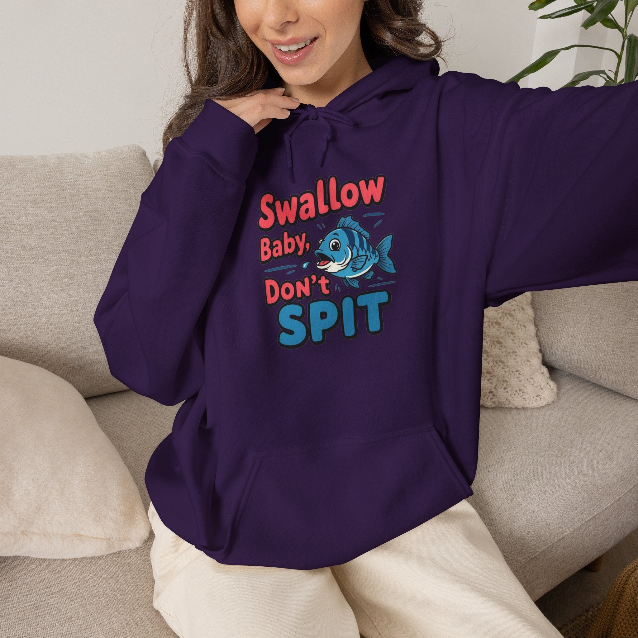 Swallow Baby Don't Spit Fishing Hoodie
