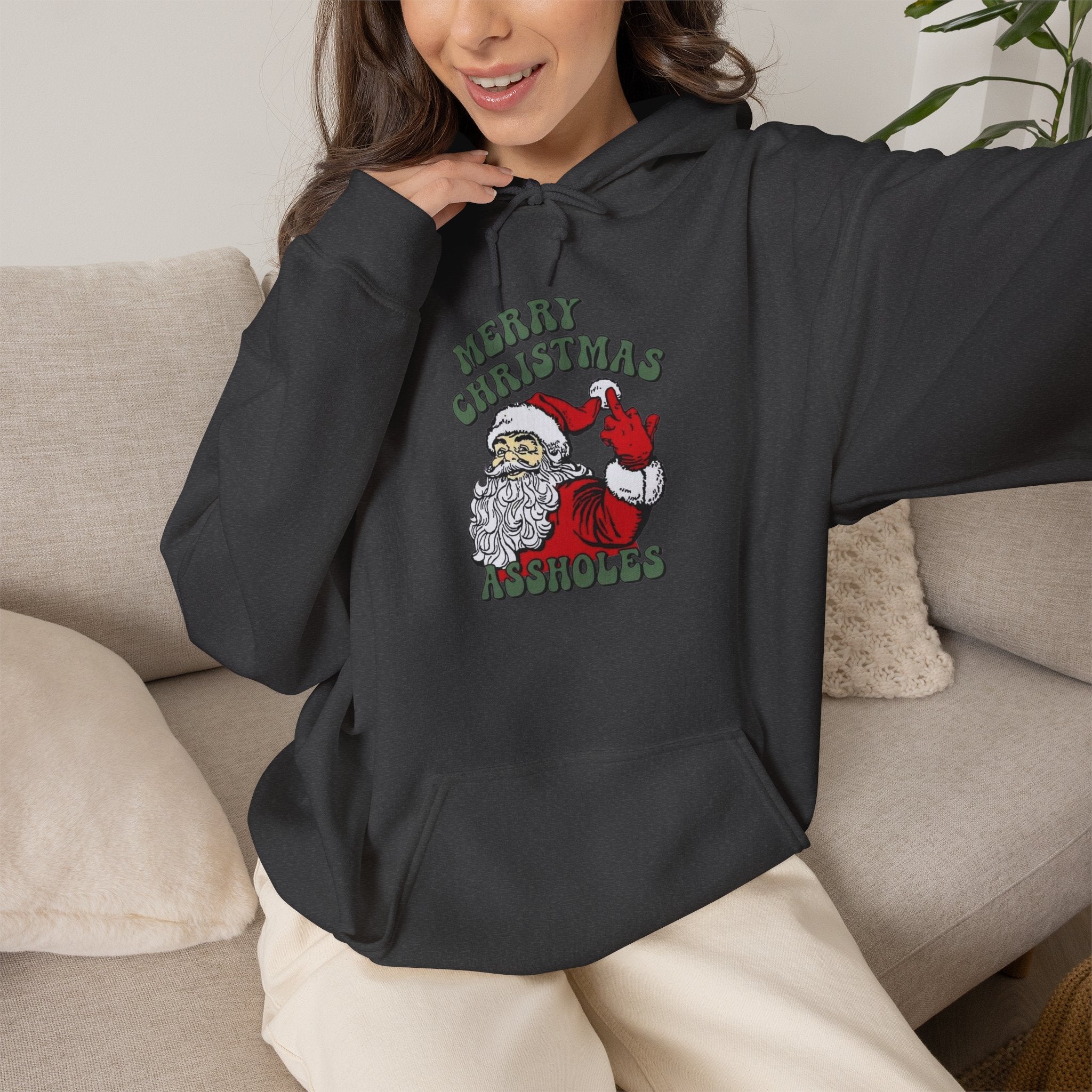 Merry Christmas Assholes Hoodie