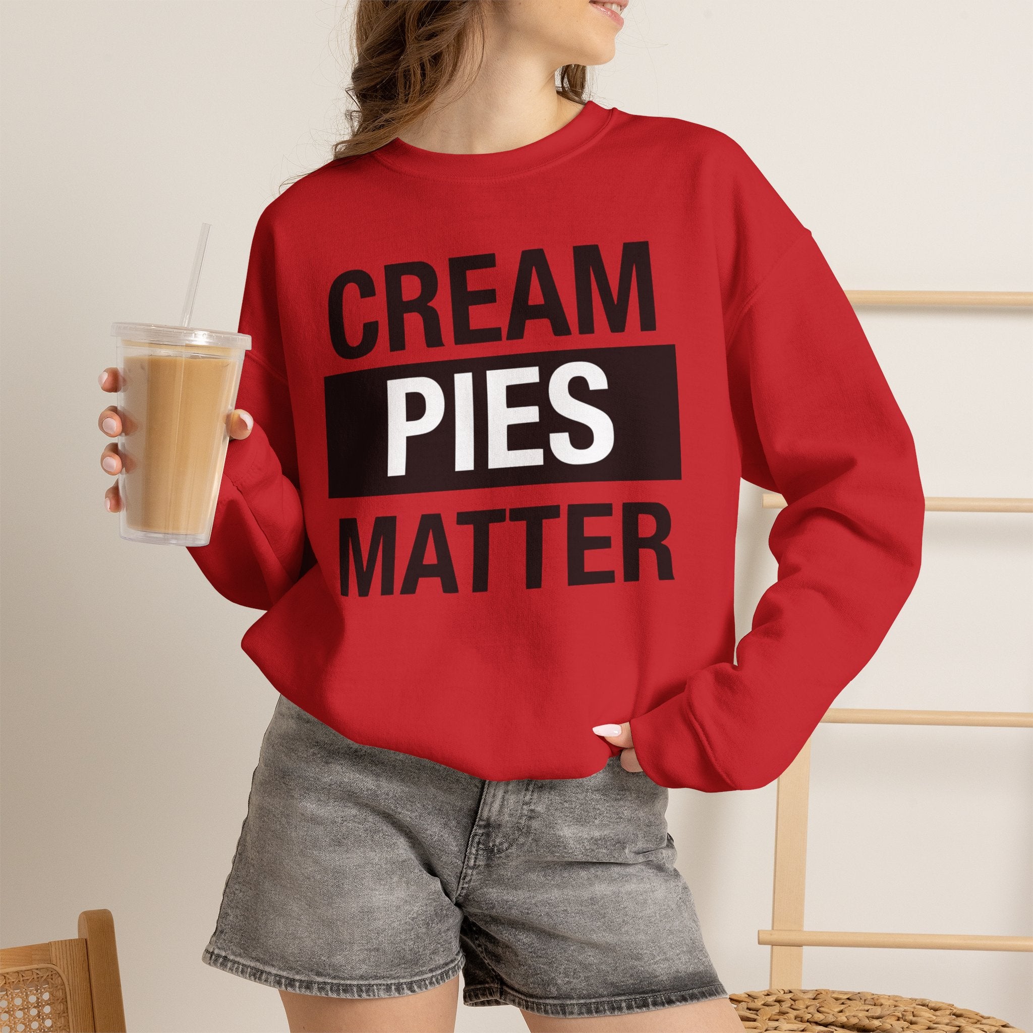 Cream Pies Matter Crewneck Sweatshirt