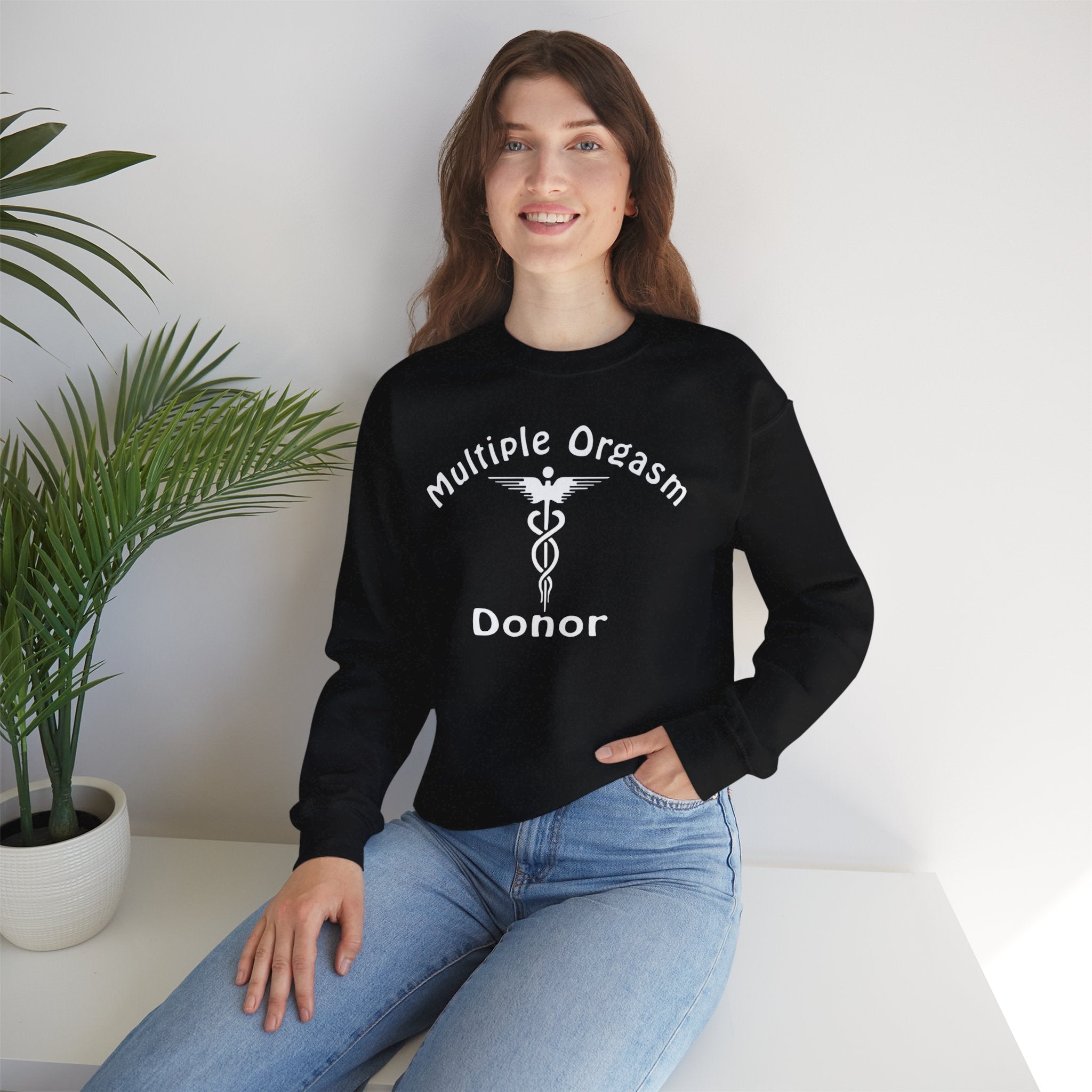 Multiple Orgasm Donor Crewneck Sweatshirt