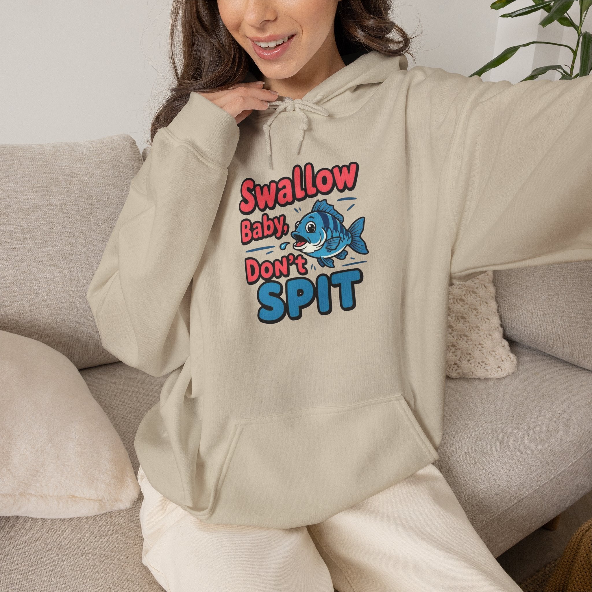 Swallow Baby Don't Spit Fishing Hoodie