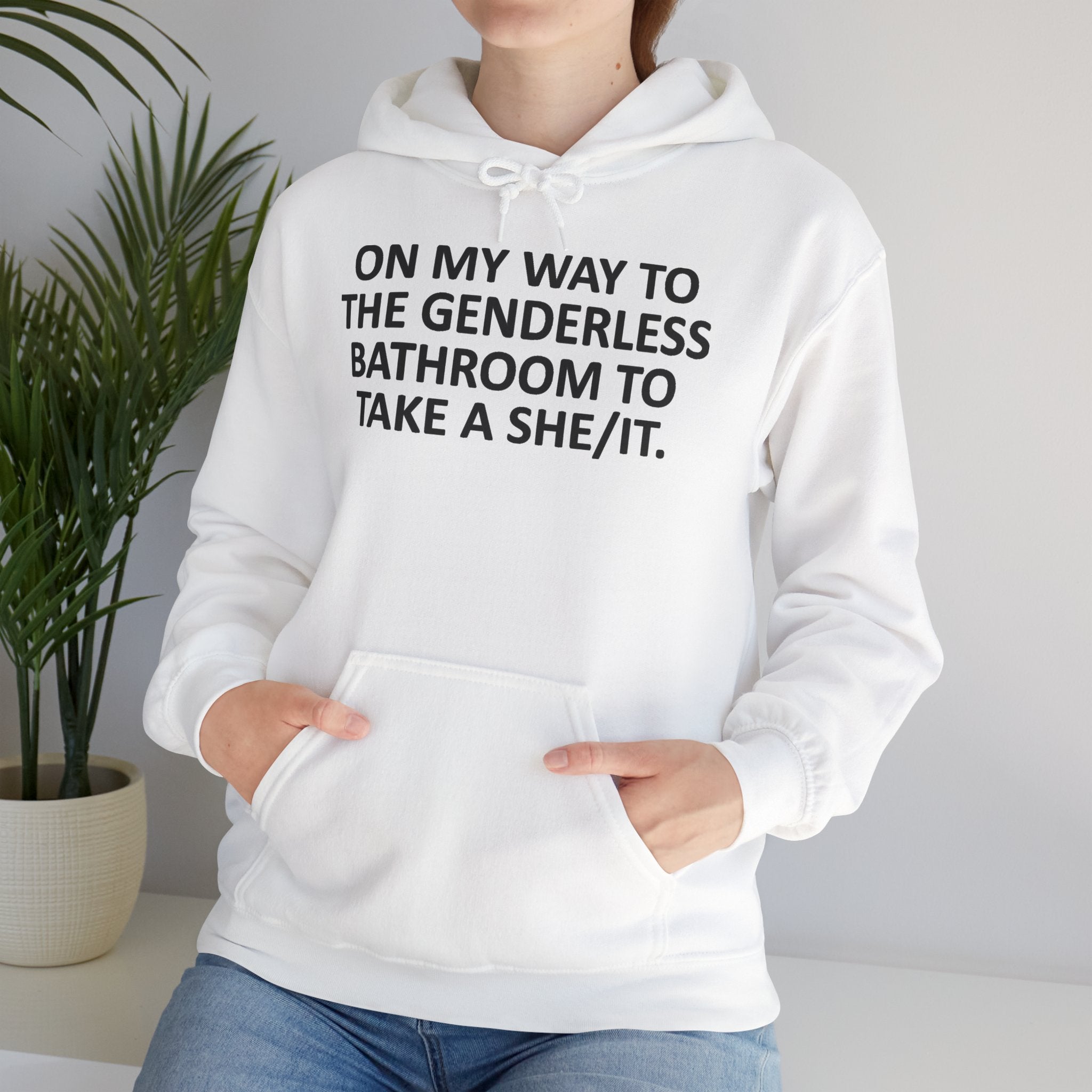 On My Way to the Genderless Bathroom Hoodie