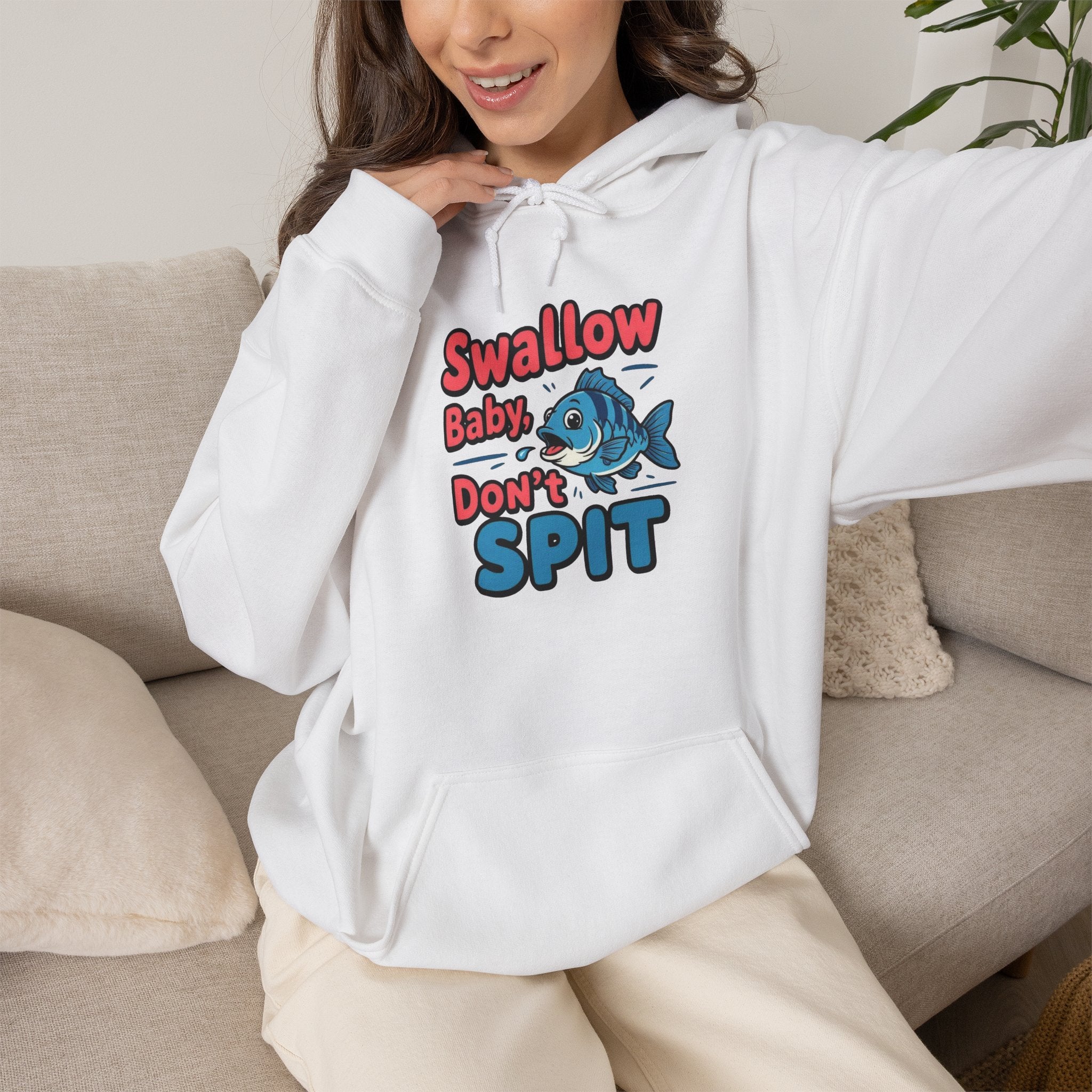 Swallow Baby Don't Spit Fishing Hoodie