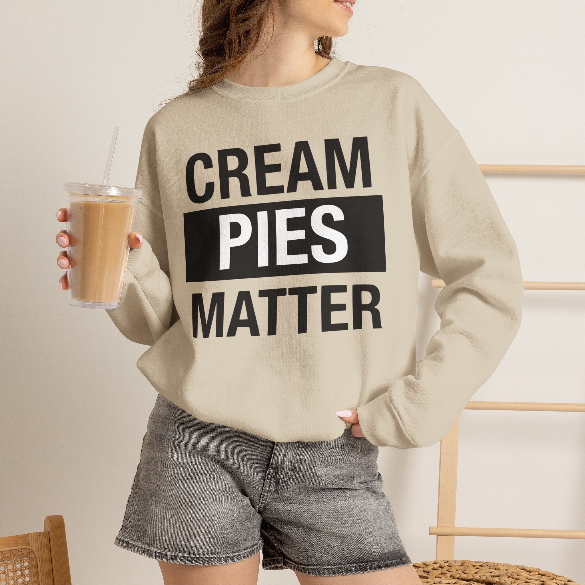 Cream Pies Matter Crewneck Sweatshirt