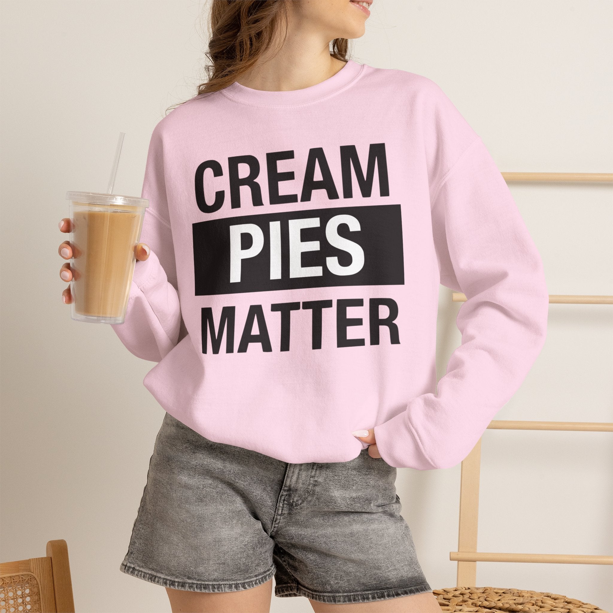 Cream Pies Matter Crewneck Sweatshirt