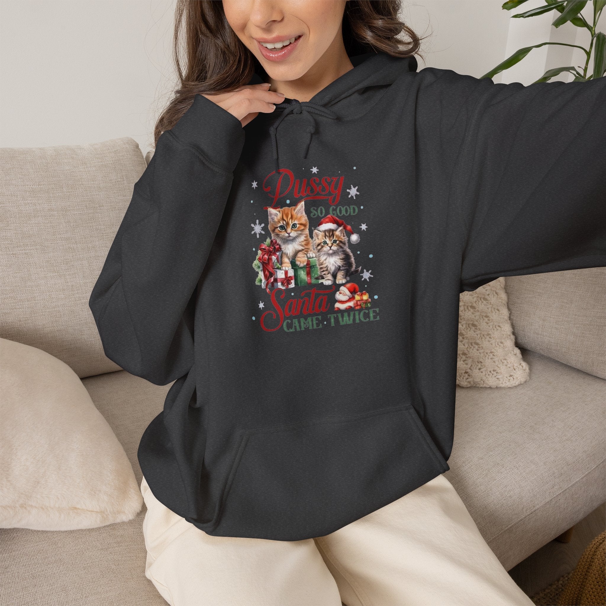 Pussy So Good, Santa Came Twice Hoodie