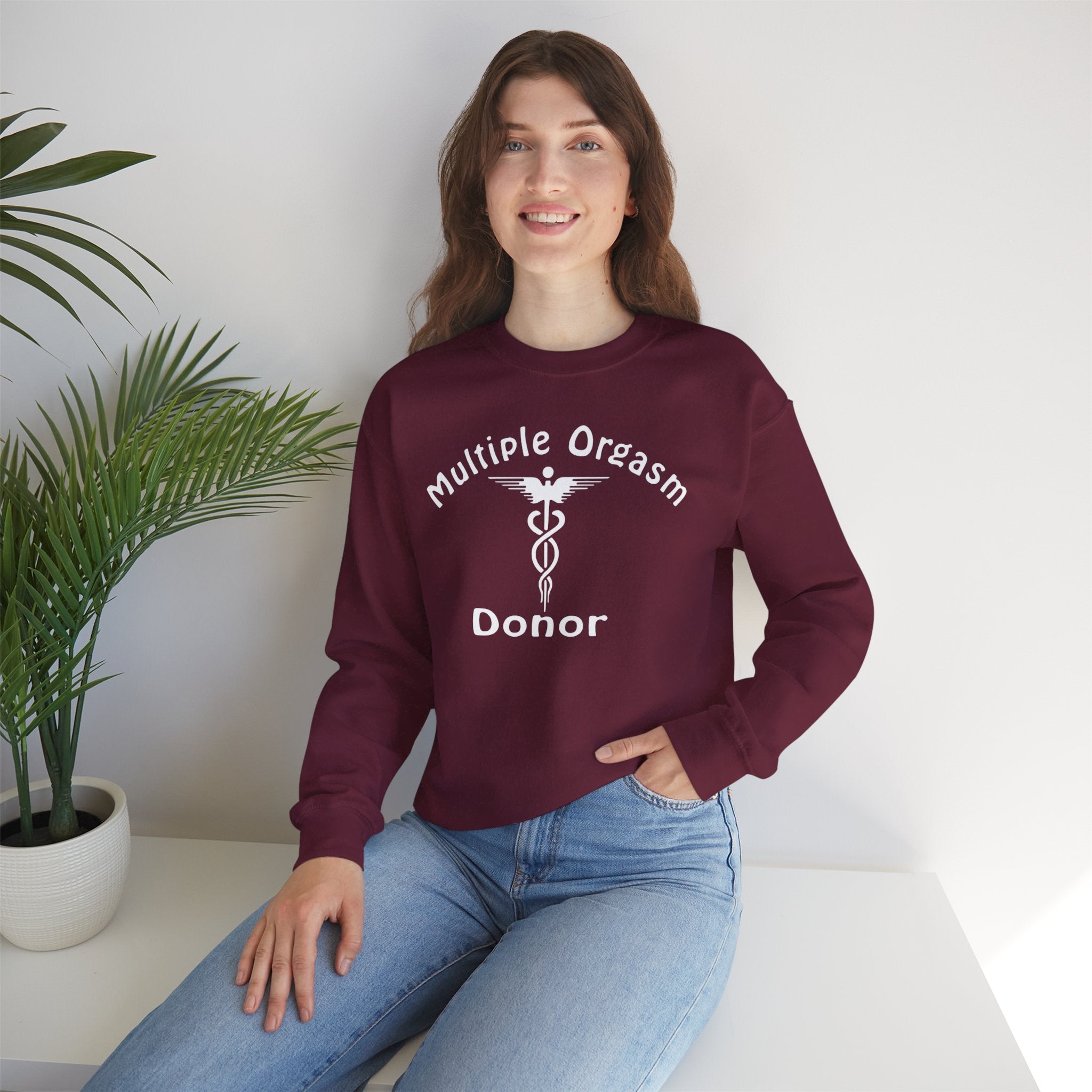 Multiple Orgasm Donor Crewneck Sweatshirt