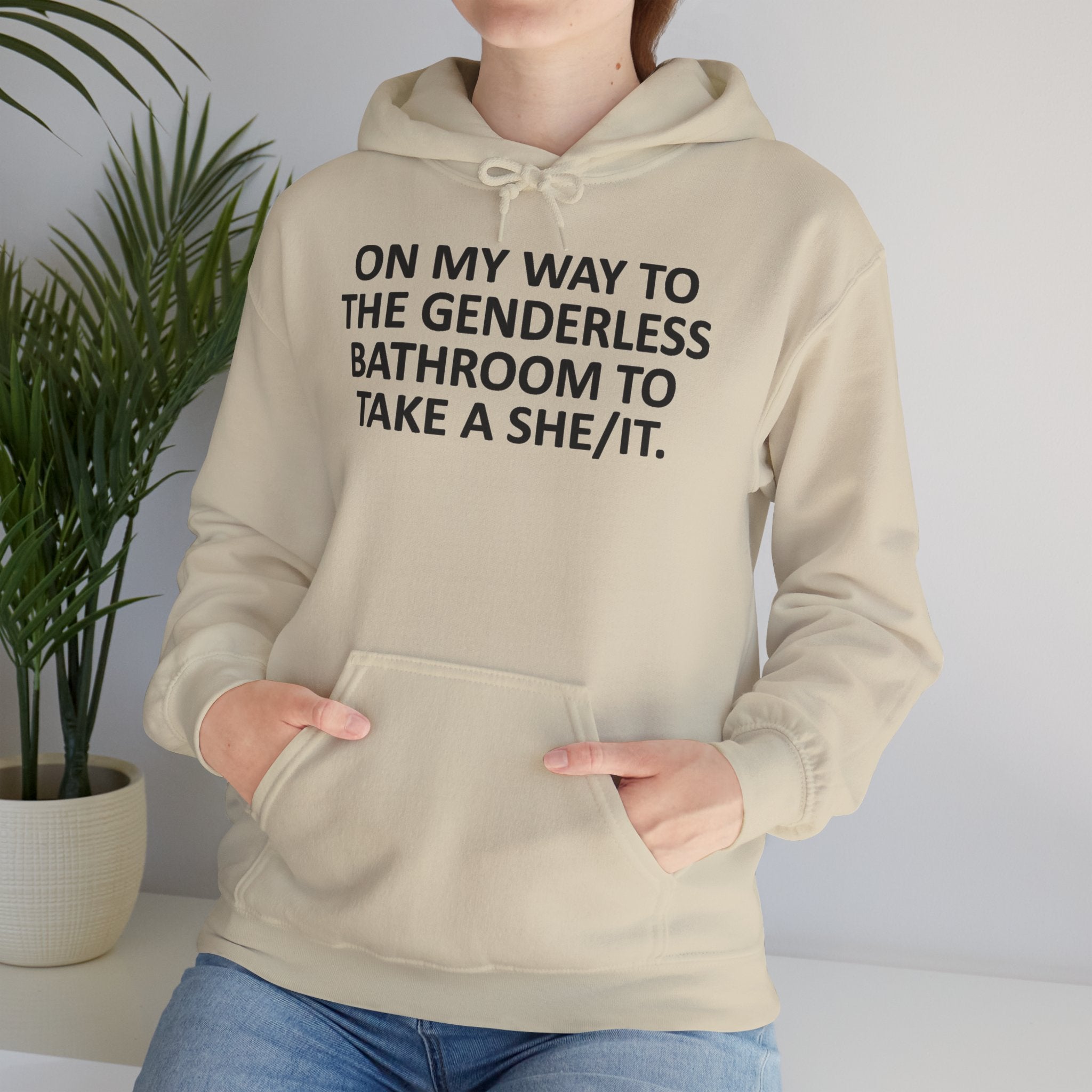 On My Way to the Genderless Bathroom Hoodie