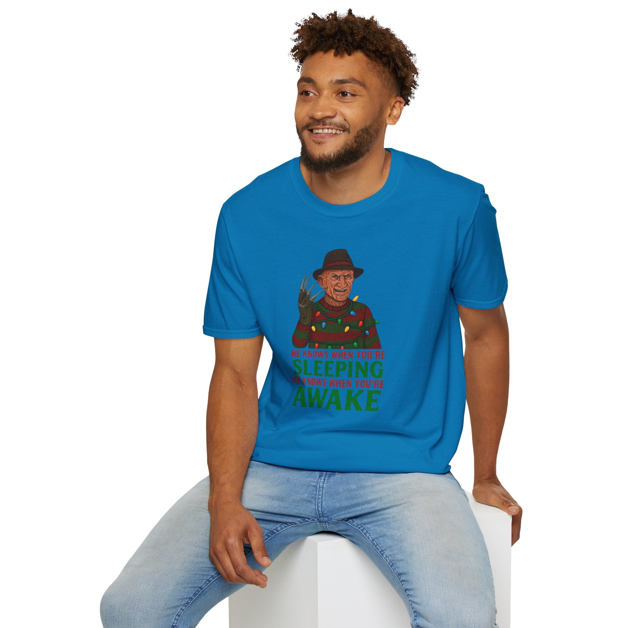 He Knows When You’re Sleeping T-Shirt