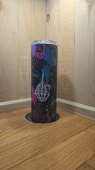 Fuck Everything Neon Skinny Tumbler