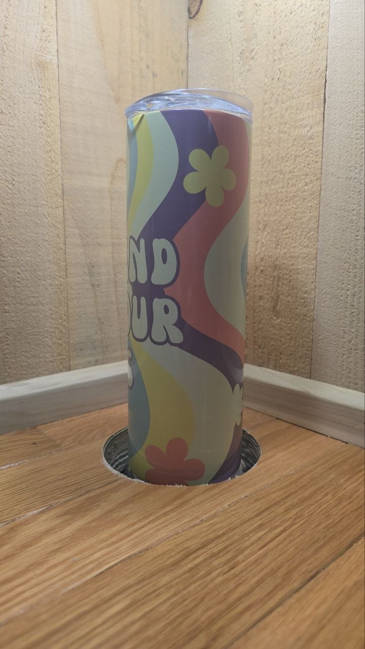 Be Kind To Your Ass Retro 70s Skinny Tumbler