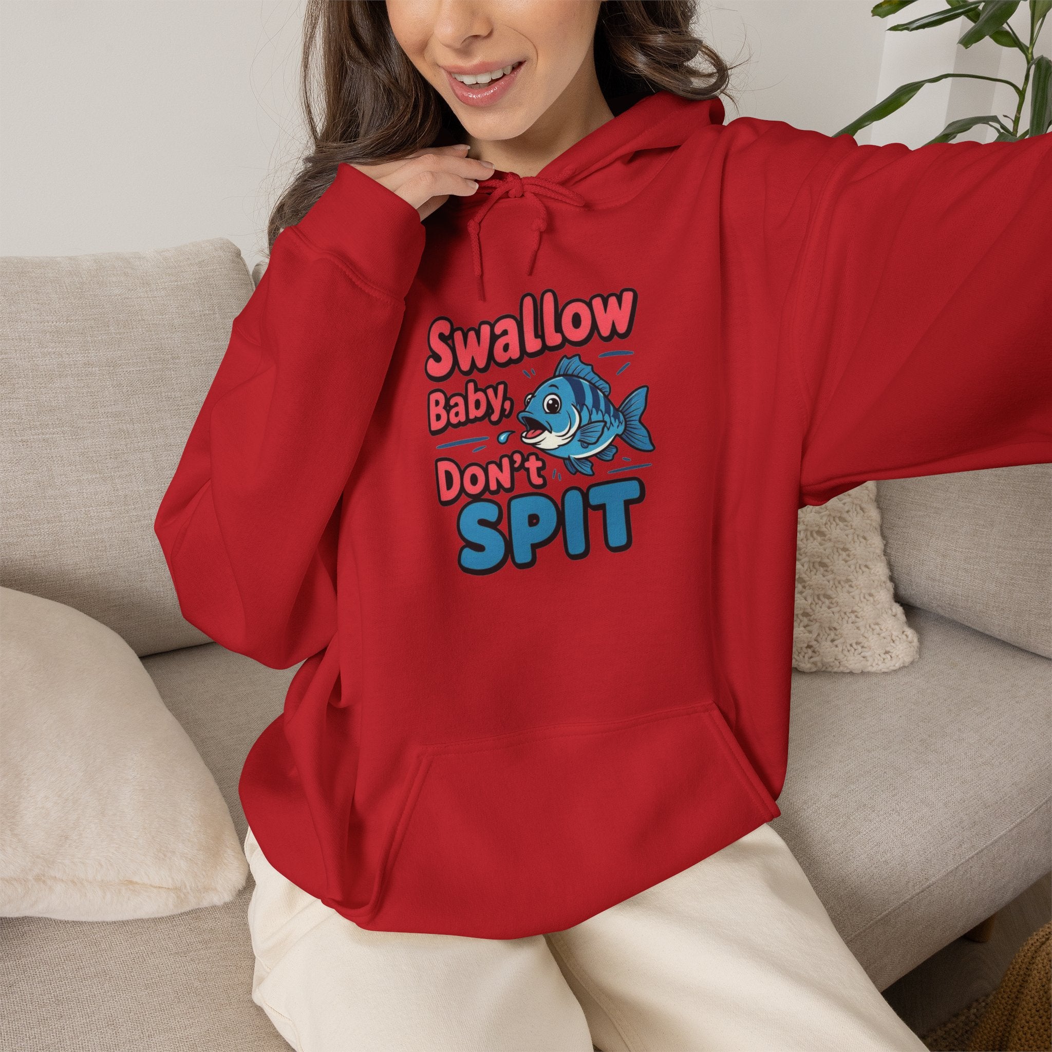 Swallow Baby Don't Spit Fishing Hoodie