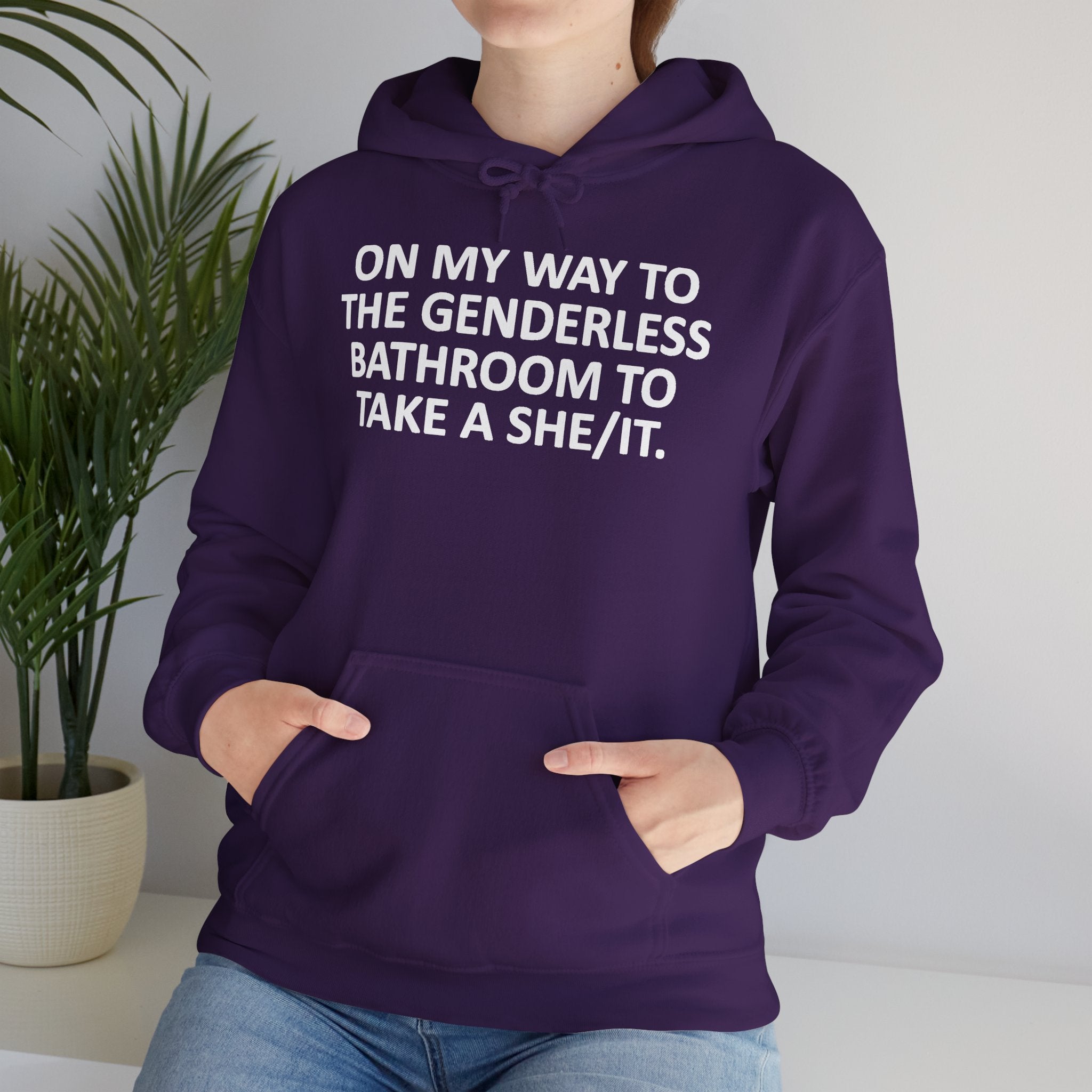 On My Way to the Genderless Bathroom Hoodie