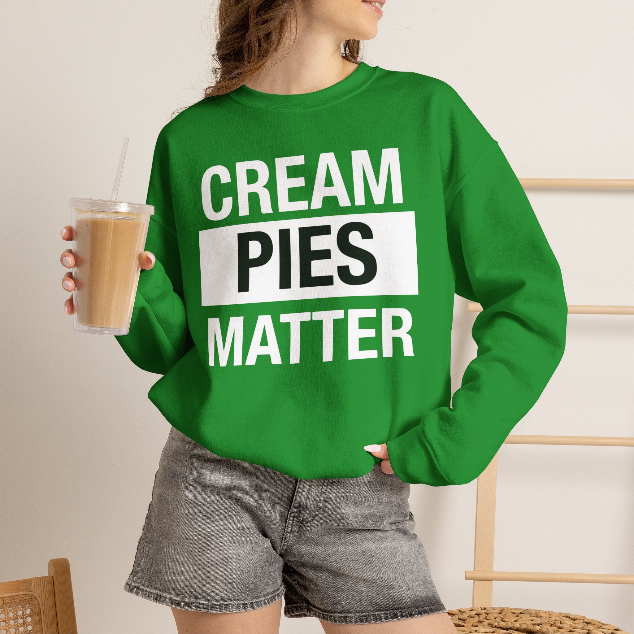 Cream Pies Matter Crewneck Sweatshirt