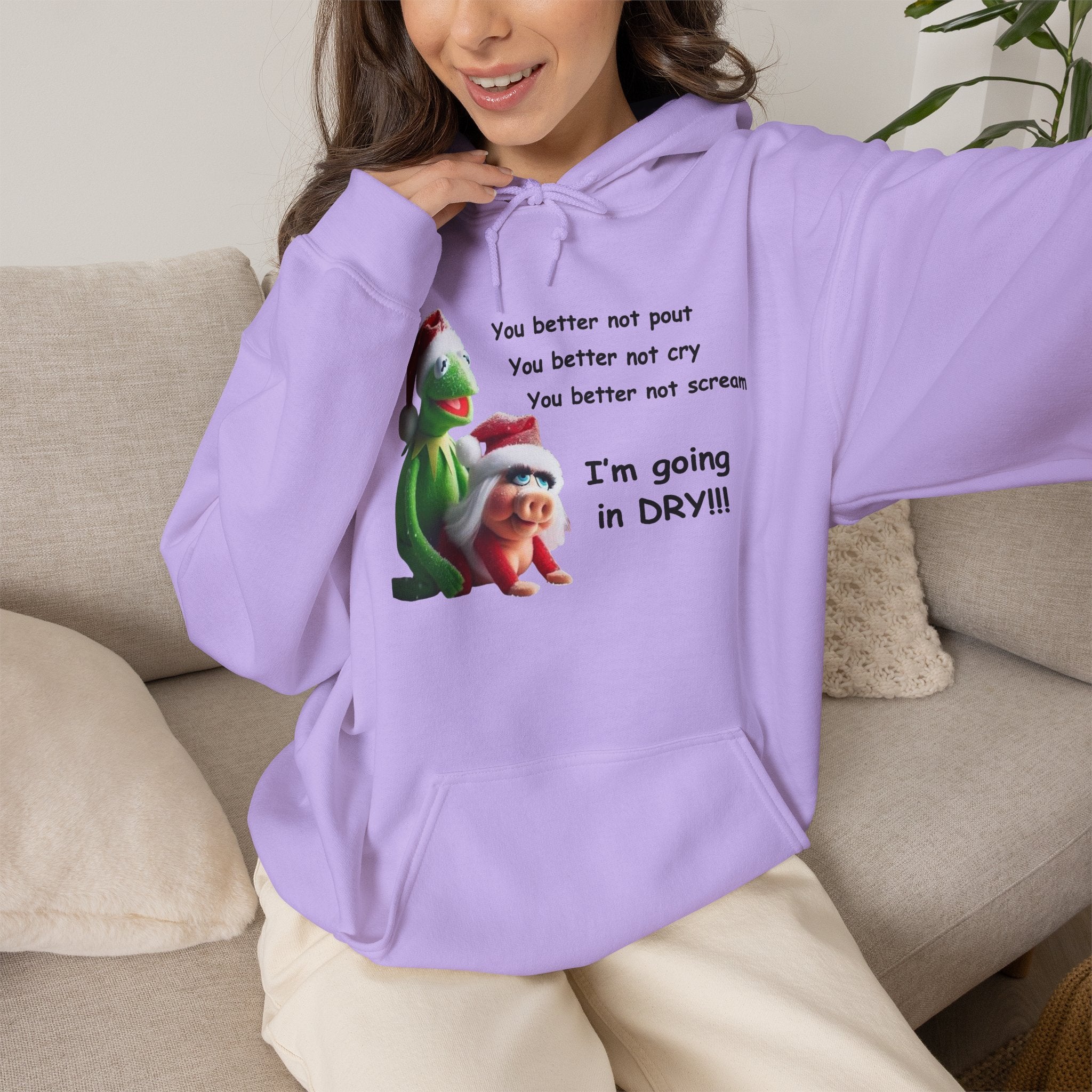 You Better Not Pout, You Better Not Cry Hoodie – I’m Going In Dry Christmas Hoodie
