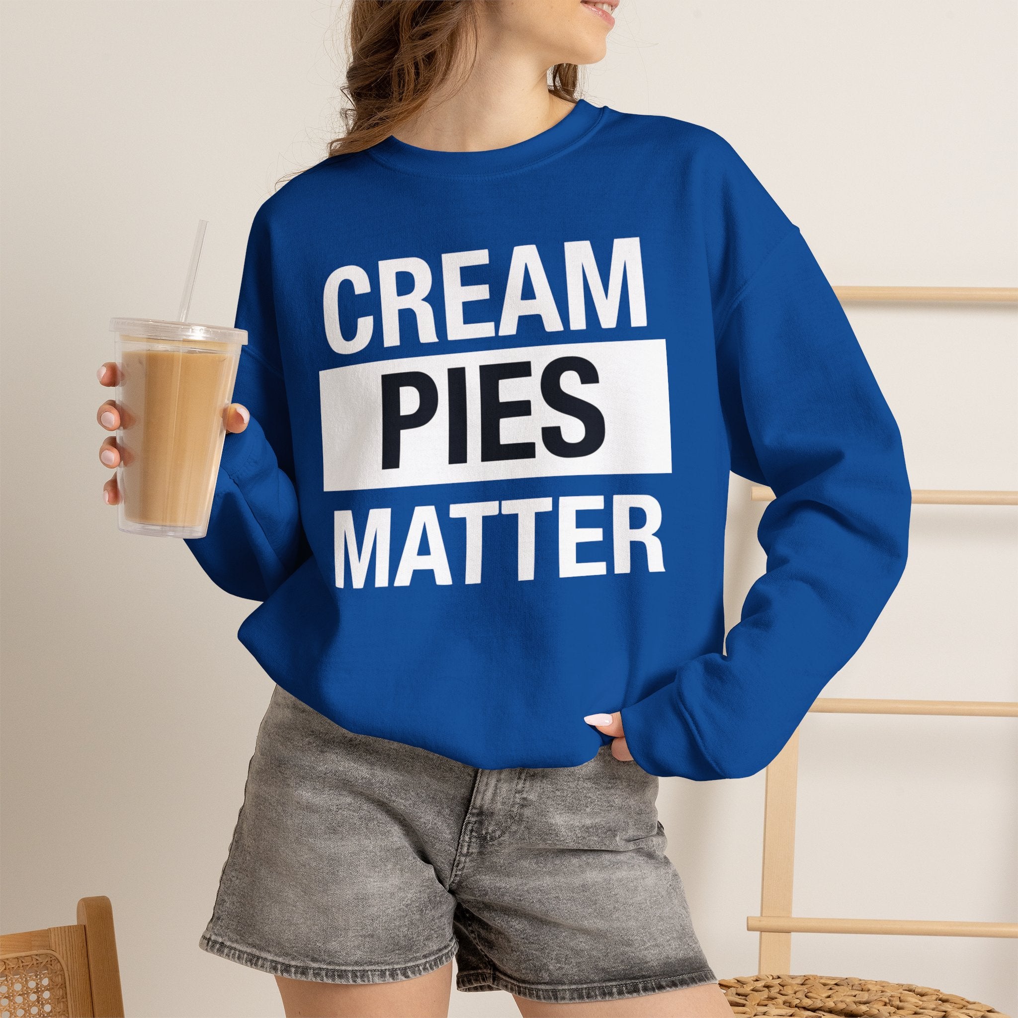Cream Pies Matter Crewneck Sweatshirt