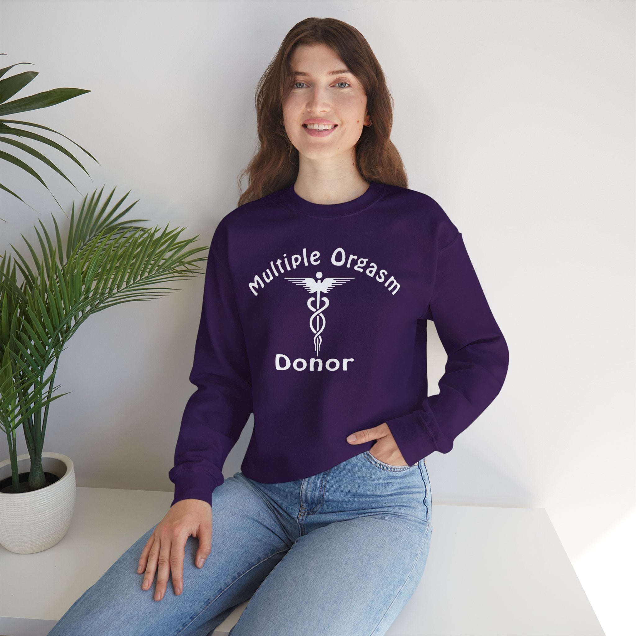 Multiple Orgasm Donor Crewneck Sweatshirt