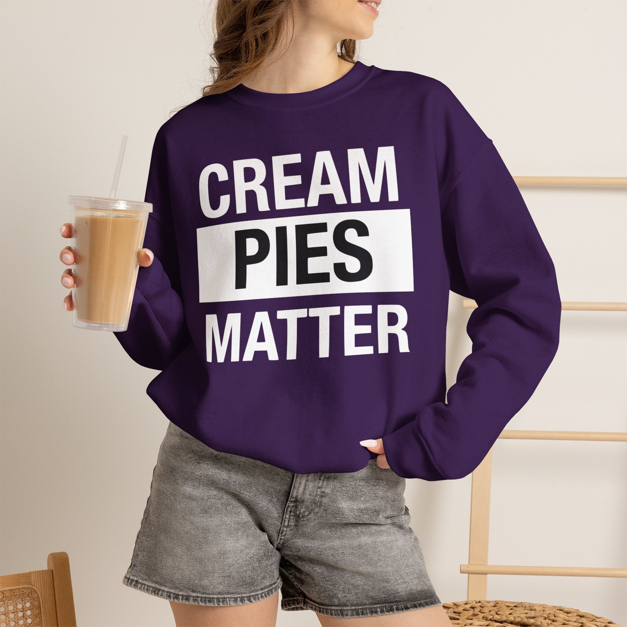 Cream Pies Matter Crewneck Sweatshirt