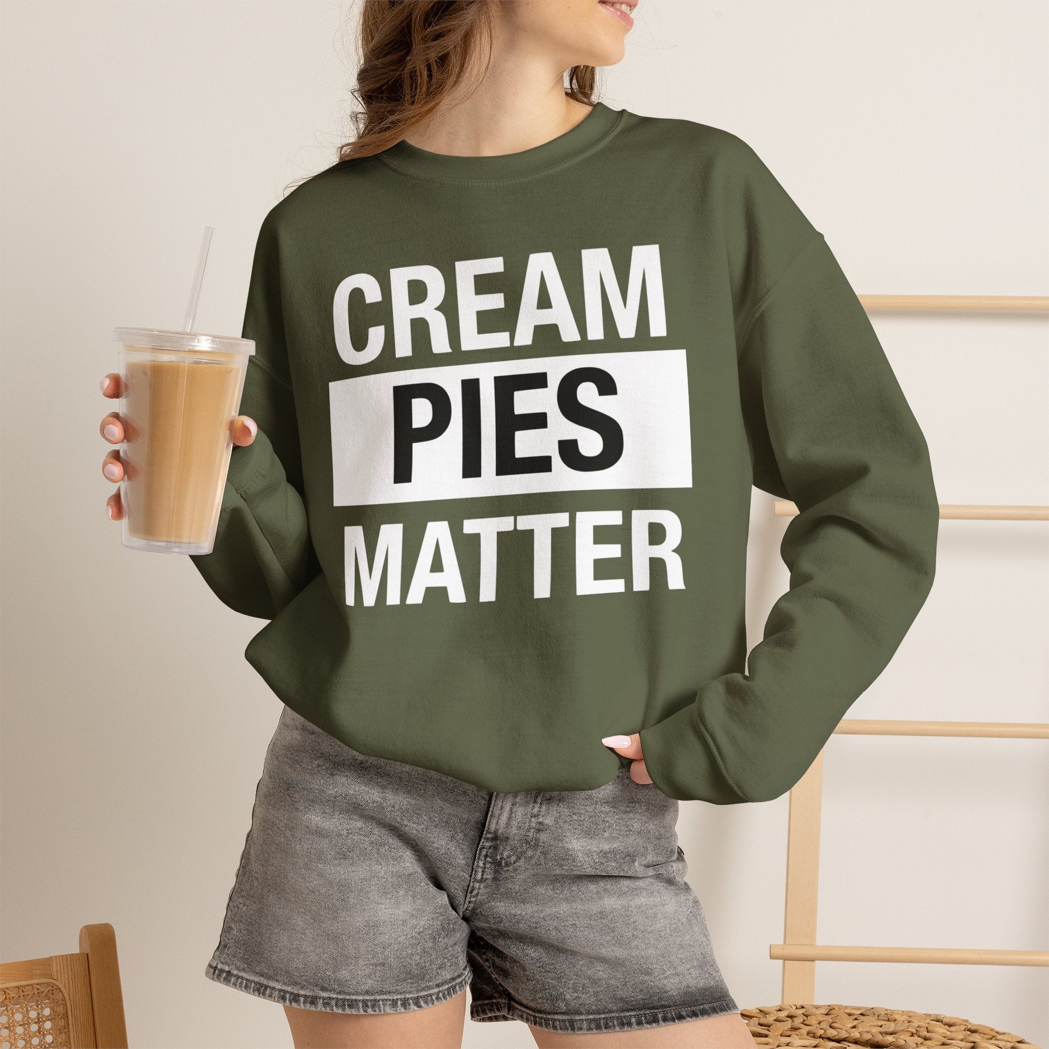 Cream Pies Matter Crewneck Sweatshirt