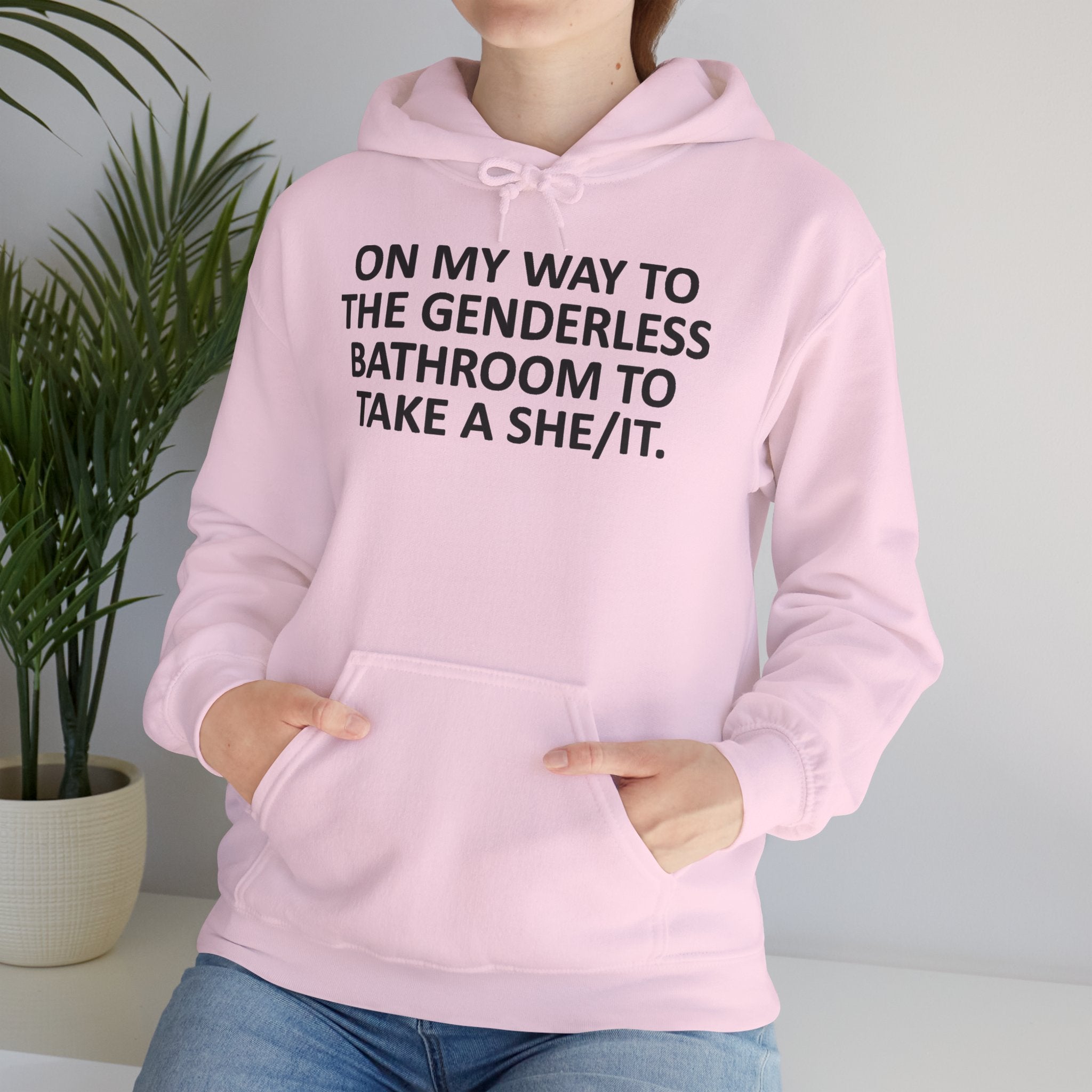 On My Way to the Genderless Bathroom Hoodie