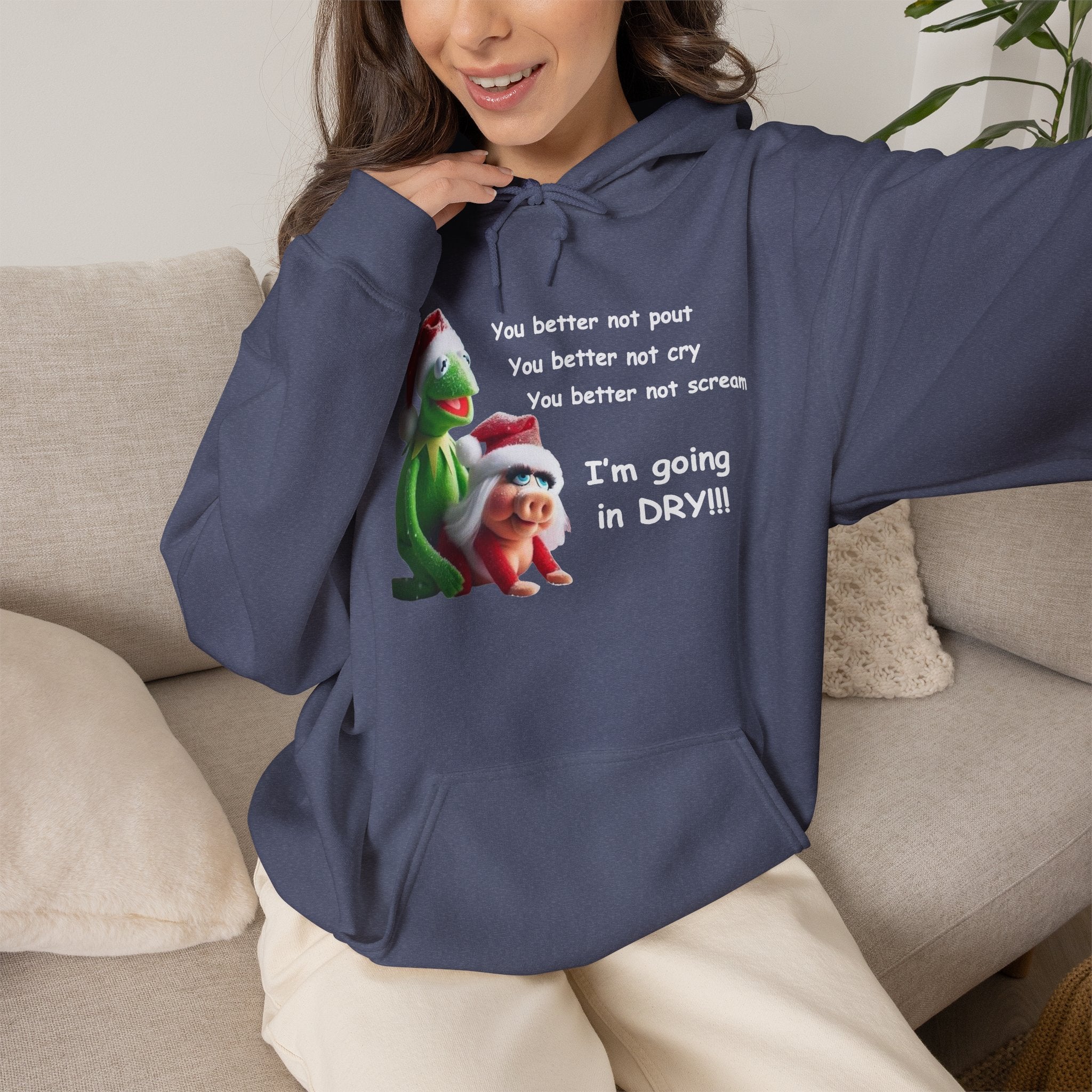 You Better Not Pout, You Better Not Cry Hoodie – I’m Going In Dry Christmas Hoodie