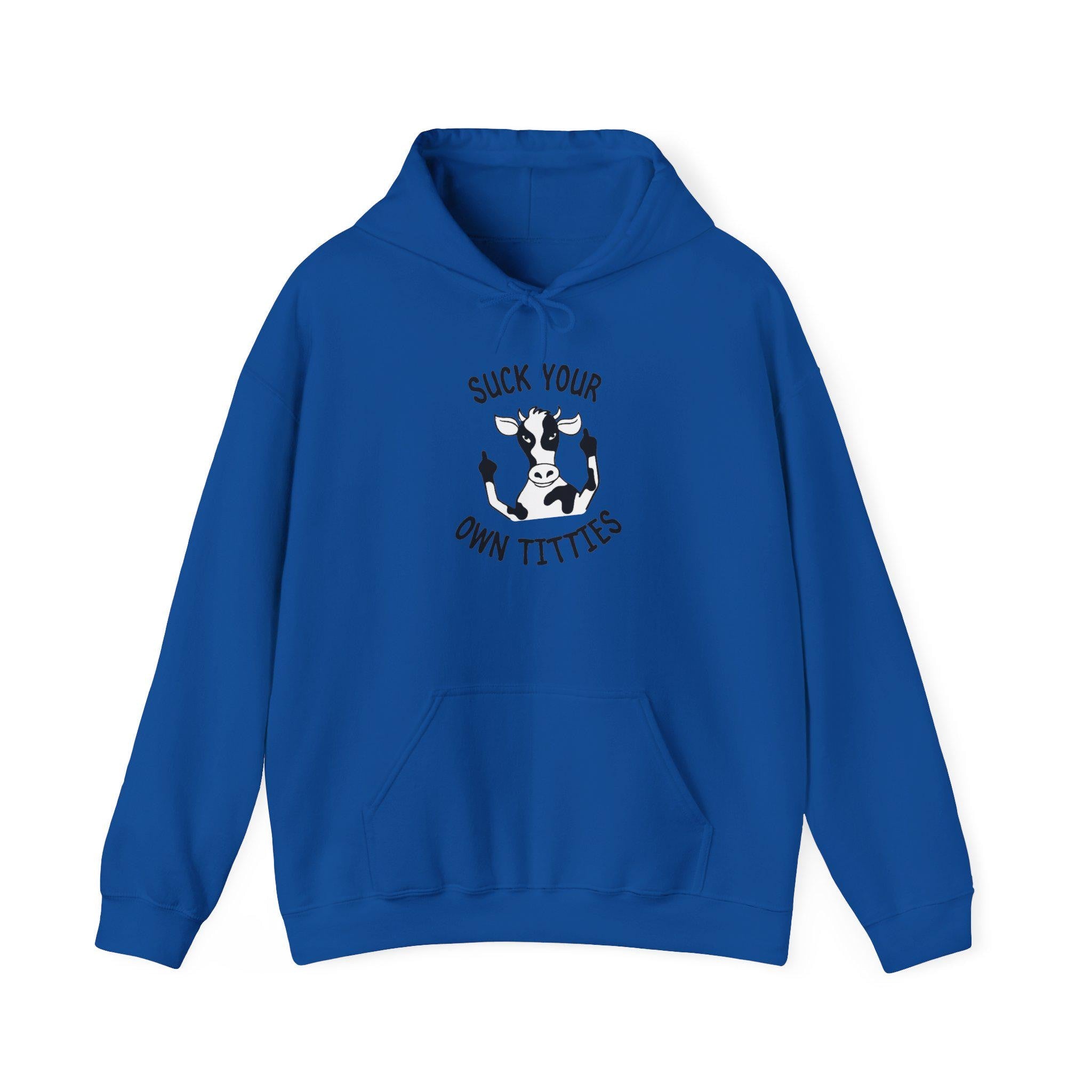 Suck Your Own Titties Funny Cow Hoodie