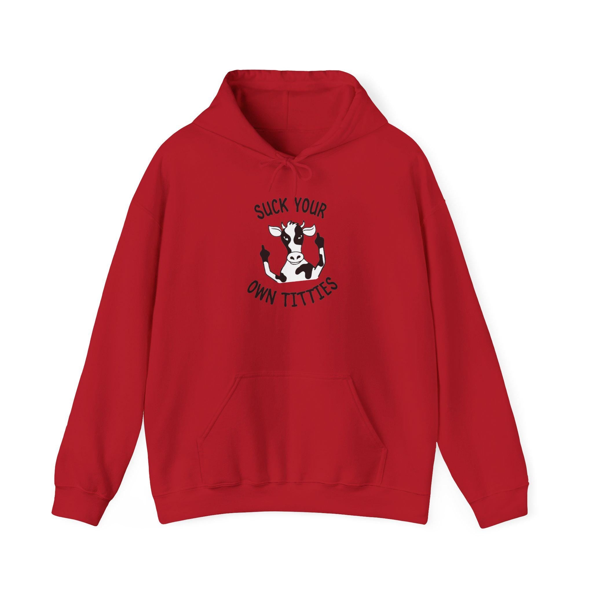 Suck Your Own Titties Funny Cow Hoodie