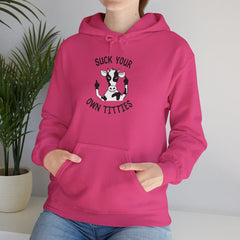 Suck Your Own Titties Funny Cow Hoodie
