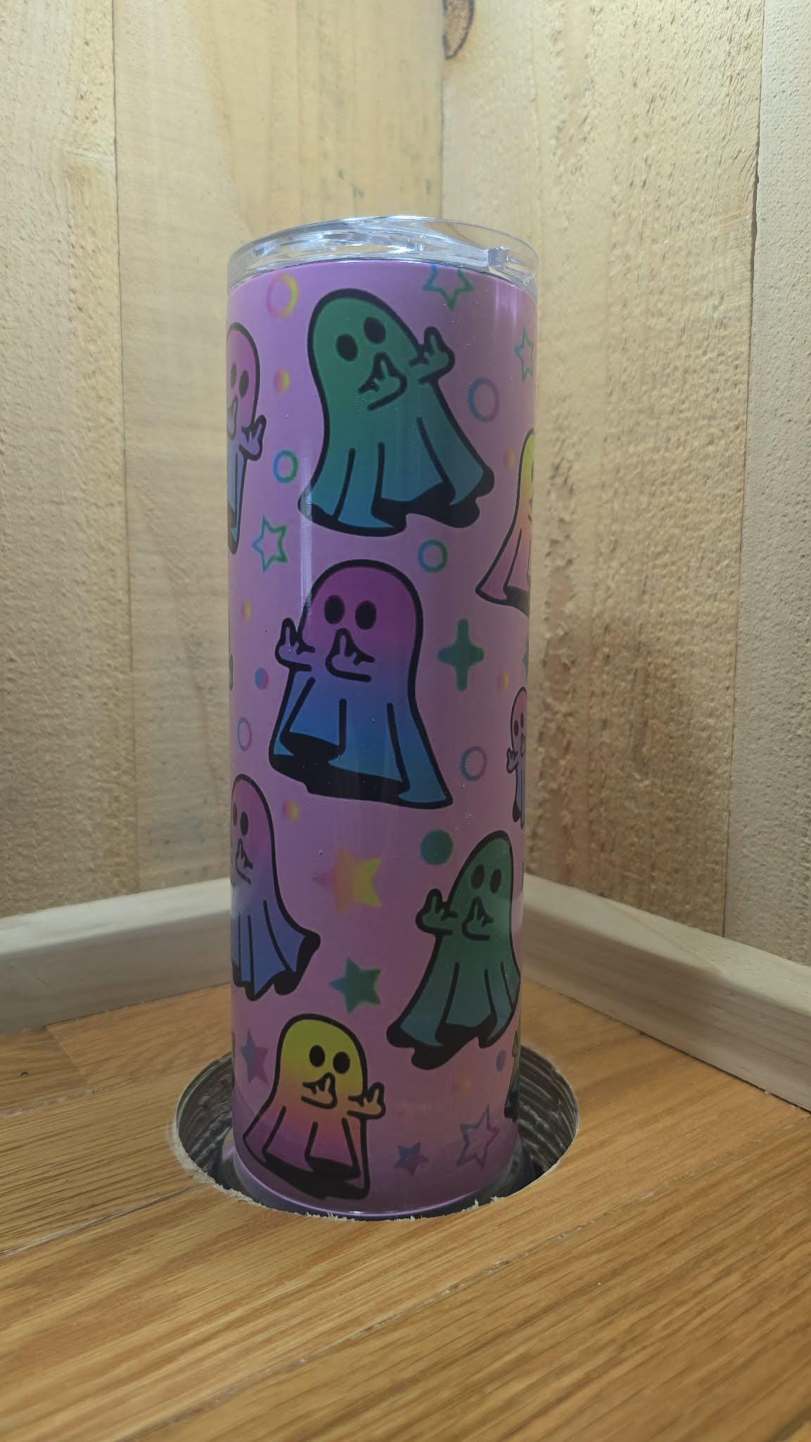 Middle Finger Ghost Funny Tumbler