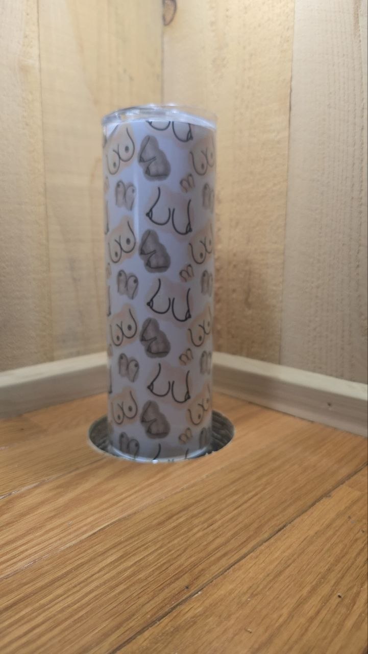 Boob Pattern Skinny Tumbler
