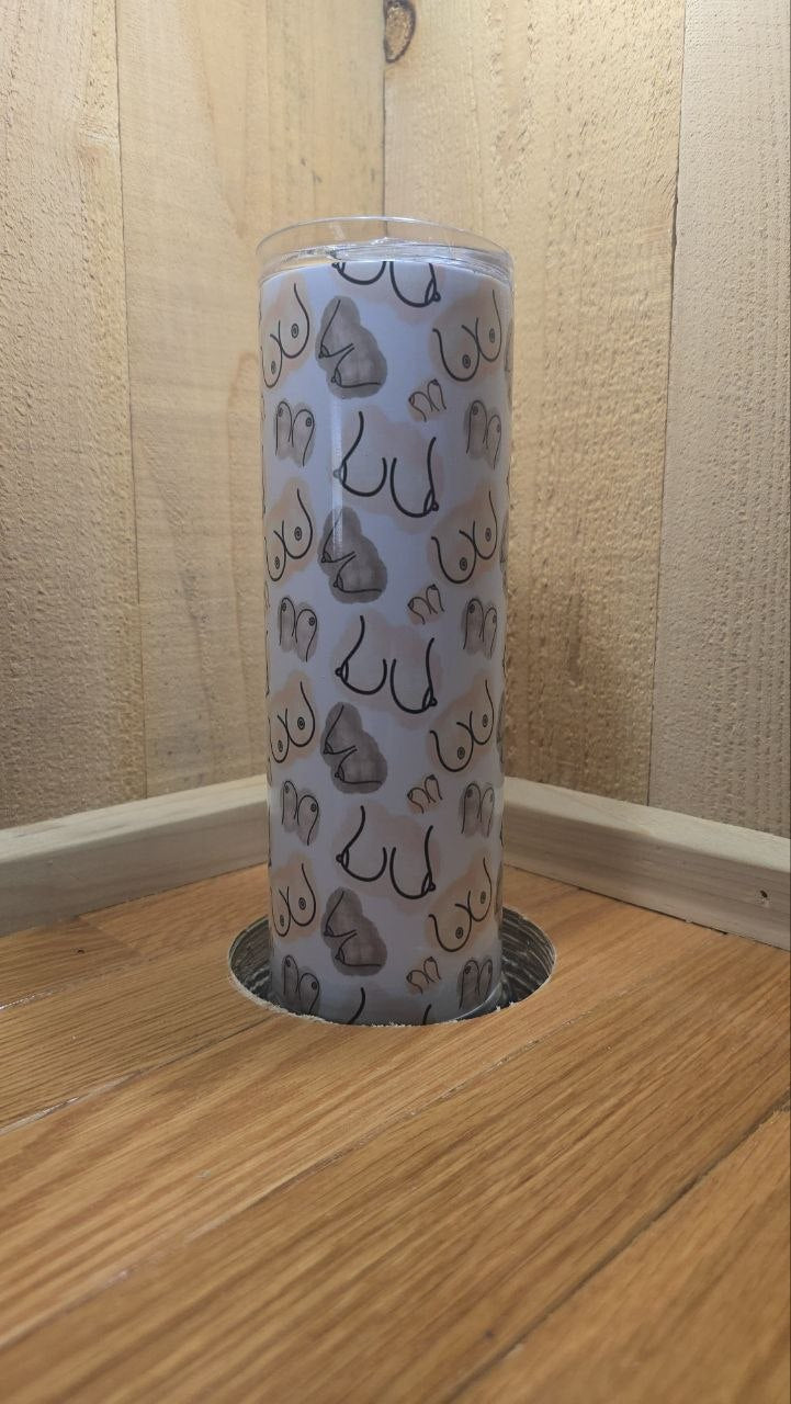 Boob Pattern Skinny Tumbler